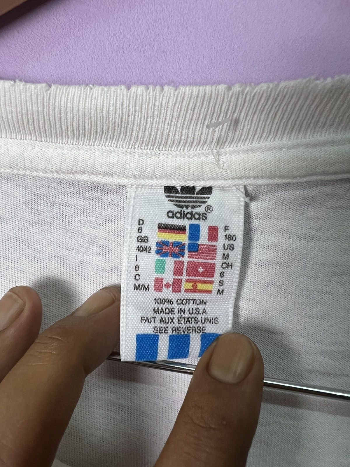 Adidas 🔥Distressed Vintage Adidas Fifa World Cup 94 Tees Size US M / EU 48-50 / 2 - 14 Thumbnail