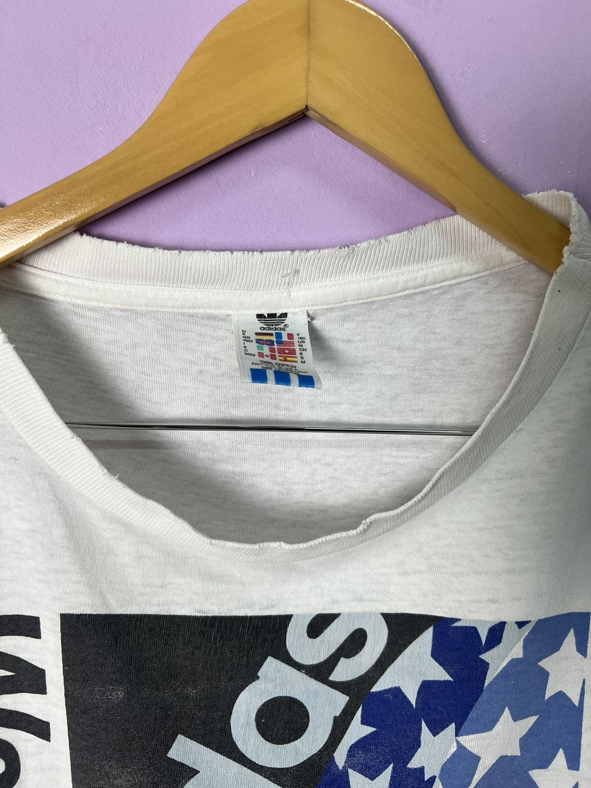 Adidas 🔥Distressed Vintage Adidas Fifa World Cup 94 Tees Size US M / EU 48-50 / 2 - 4 Thumbnail