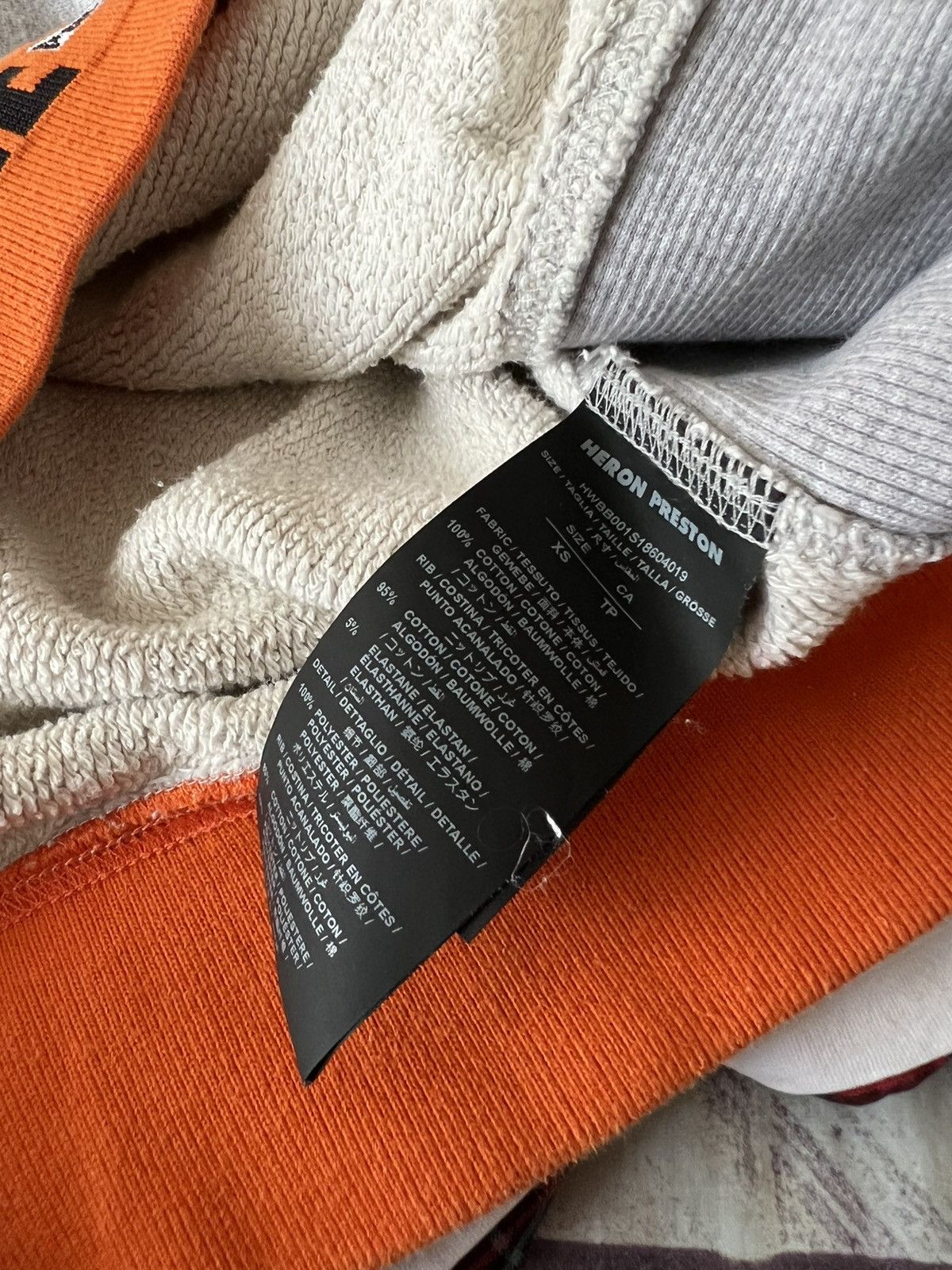 Heron Preston 🔥Heron Preston Packing Tape Logo Grey Hoodie Size US M / EU 48-50 / 2 - 6 Thumbnail