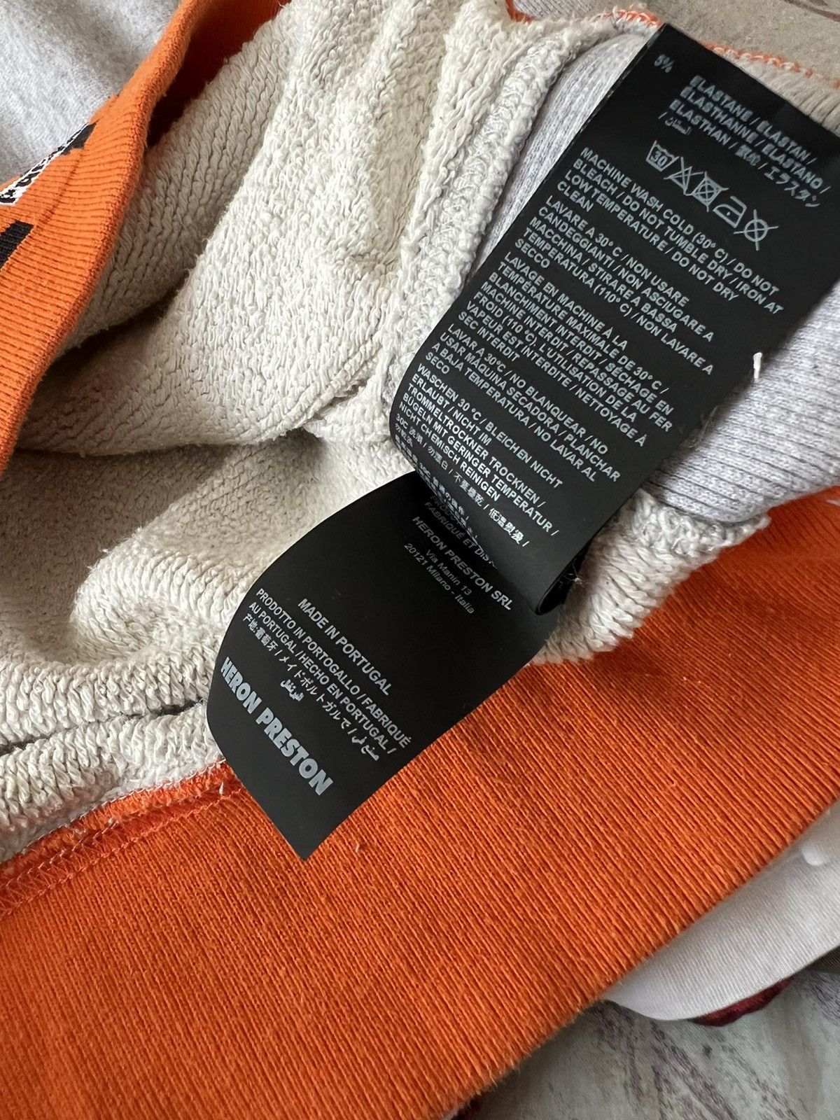 Heron Preston 🔥Heron Preston Packing Tape Logo Grey Hoodie Size US M / EU 48-50 / 2 - 7 Thumbnail