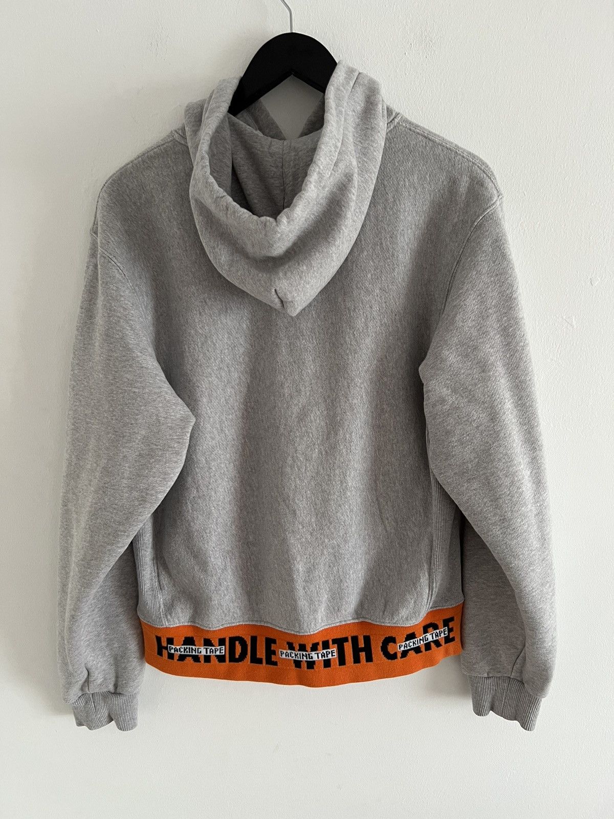 Heron Preston 🔥Heron Preston Packing Tape Logo Grey Hoodie Size US M / EU 48-50 / 2 - 2 Thumbnail