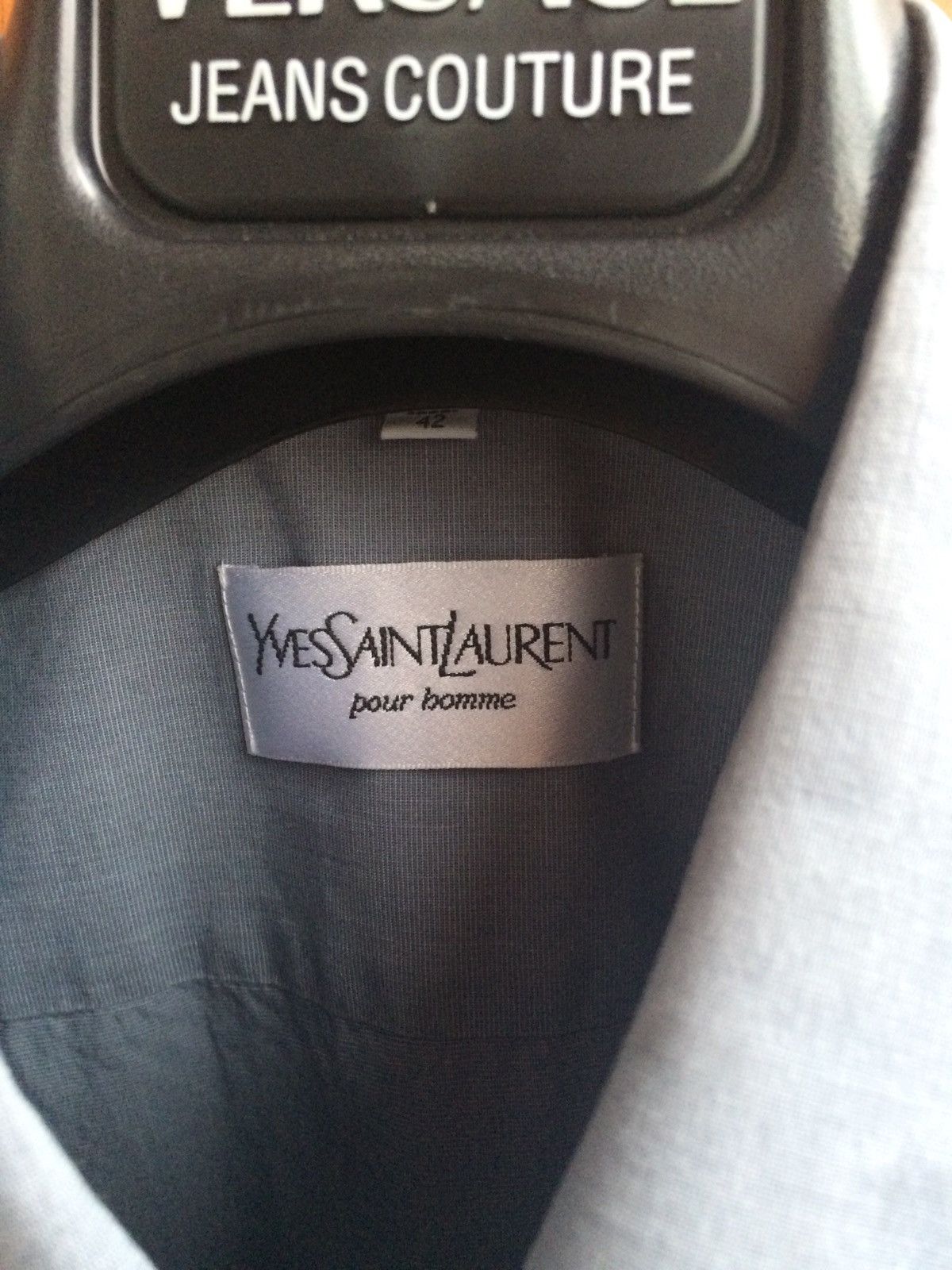 Yves Saint Laurent Yves Saint Laurent Grey Button Shirt Size US M / EU 48-50 / 2 - 4 Thumbnail