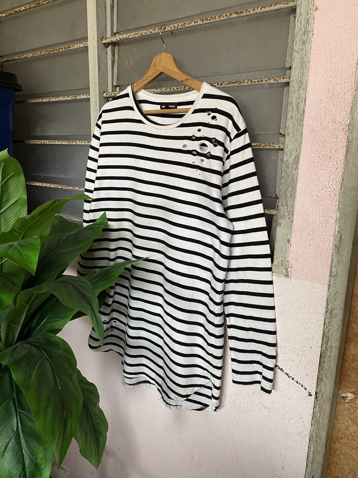 semanticdesign Semantic Design Breton Striped Long Sleeve tshirts Size US L / EU 52-54 / 3 - 1 Thumbnail