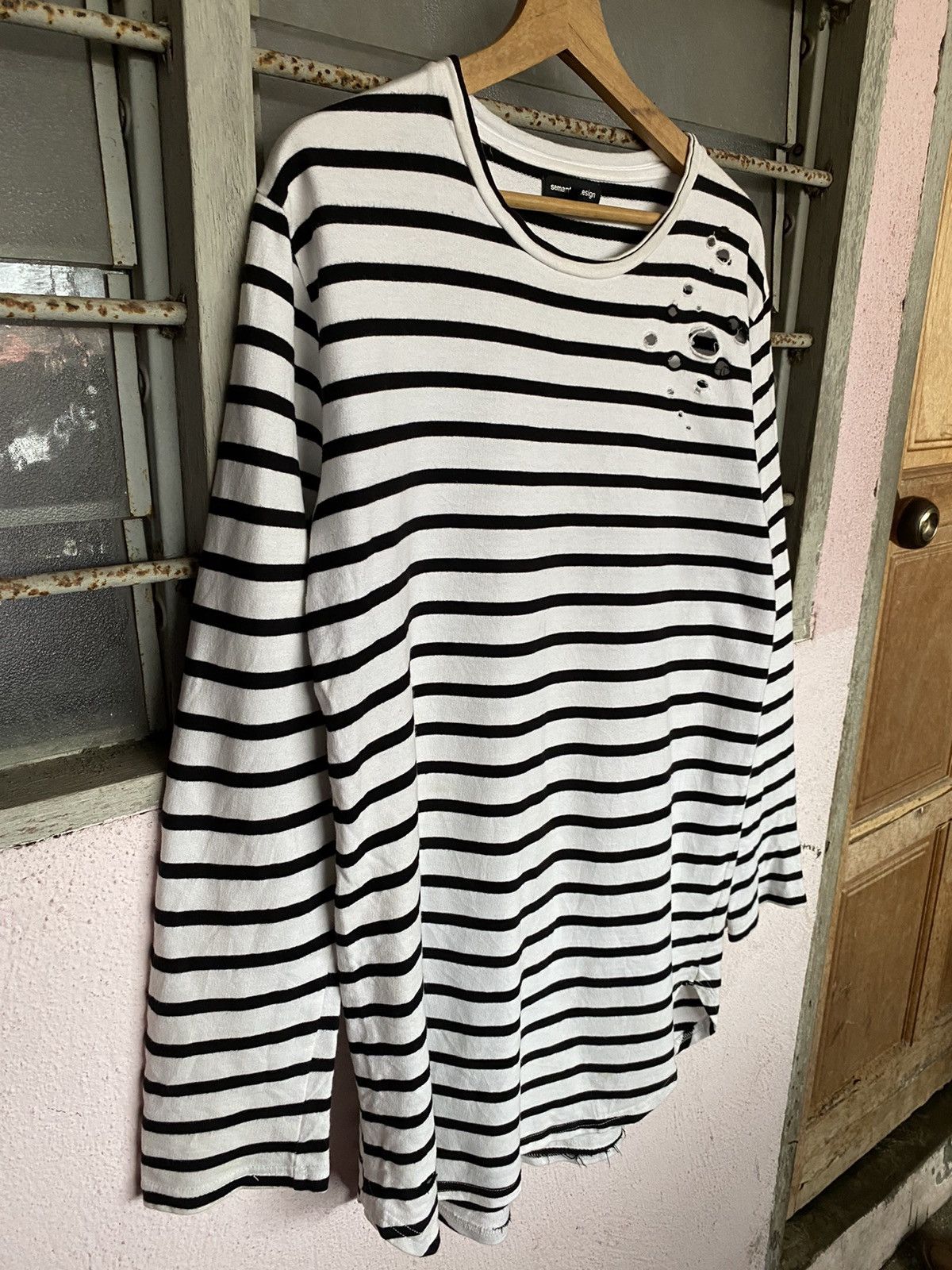 semanticdesign Semantic Design Breton Striped Long Sleeve tshirts Size US L / EU 52-54 / 3 - 4 Thumbnail