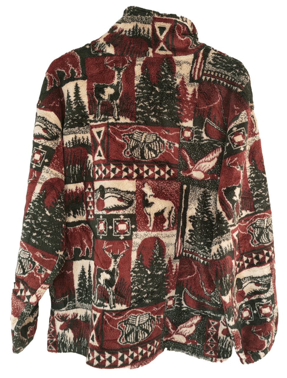 Vintage Vintage Printed Zipper Fleece Size US L / EU 52-54 / 3 - 2 Thumbnail