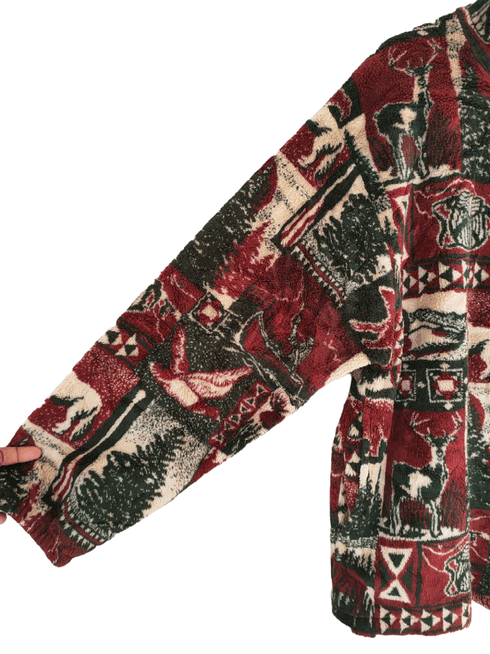 Vintage Vintage Printed Zipper Fleece Size US L / EU 52-54 / 3 - 3 Thumbnail