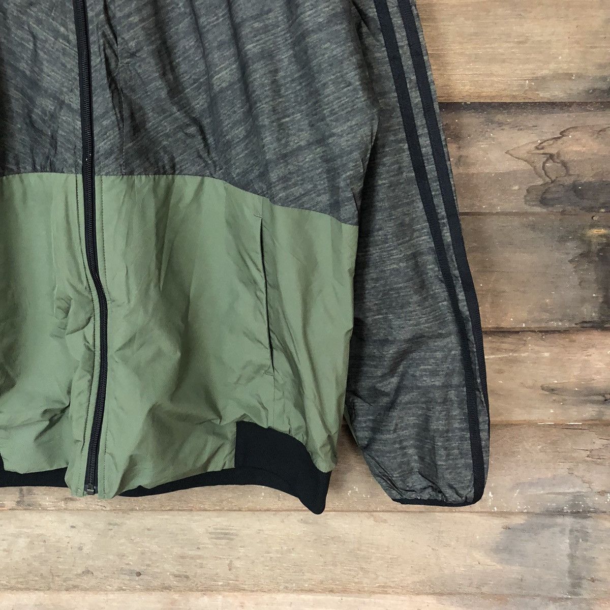 Adidas Adidas Green Jacket sweater #5707 Size US XL / EU 56 / 4 - 5 Thumbnail