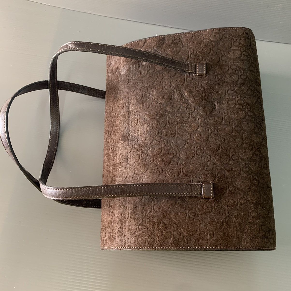 Christian Dior Monsieur Christian Dior Suede Leather Handbag Size ONE SIZE - 5 Thumbnail
