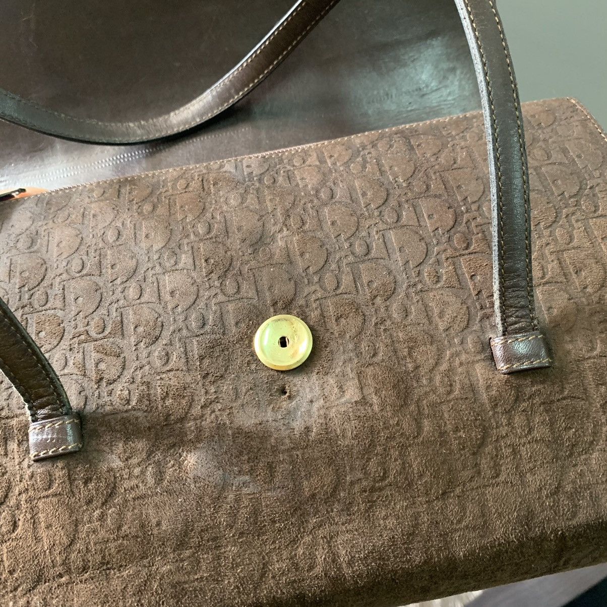 Christian Dior Monsieur Christian Dior Suede Leather Handbag Size ONE SIZE - 21 Thumbnail