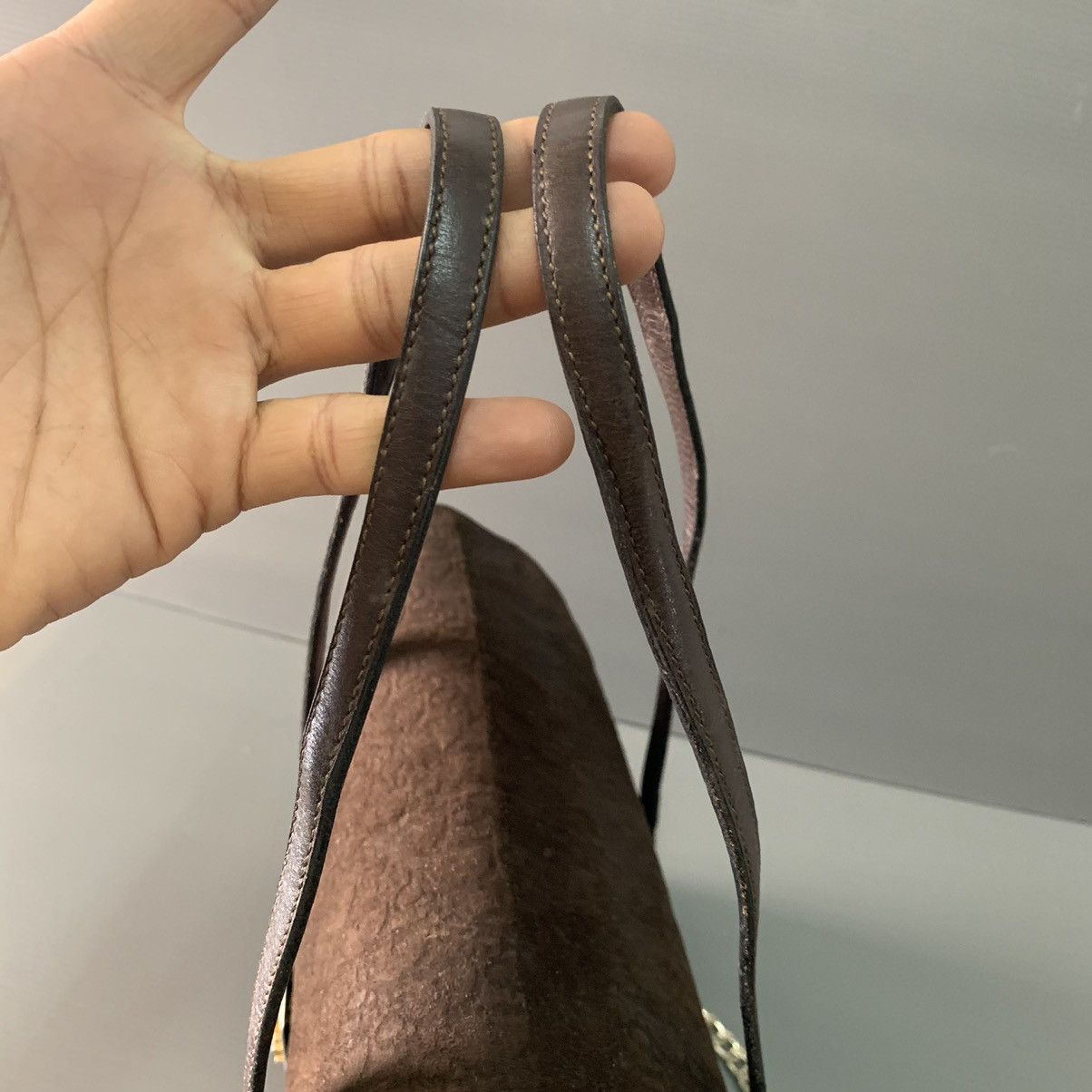 Christian Dior Monsieur Christian Dior Suede Leather Handbag Size ONE SIZE - 15 Thumbnail