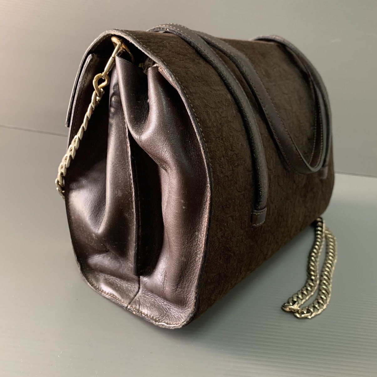 Christian Dior Monsieur Christian Dior Suede Leather Handbag Size ONE SIZE - 14 Thumbnail