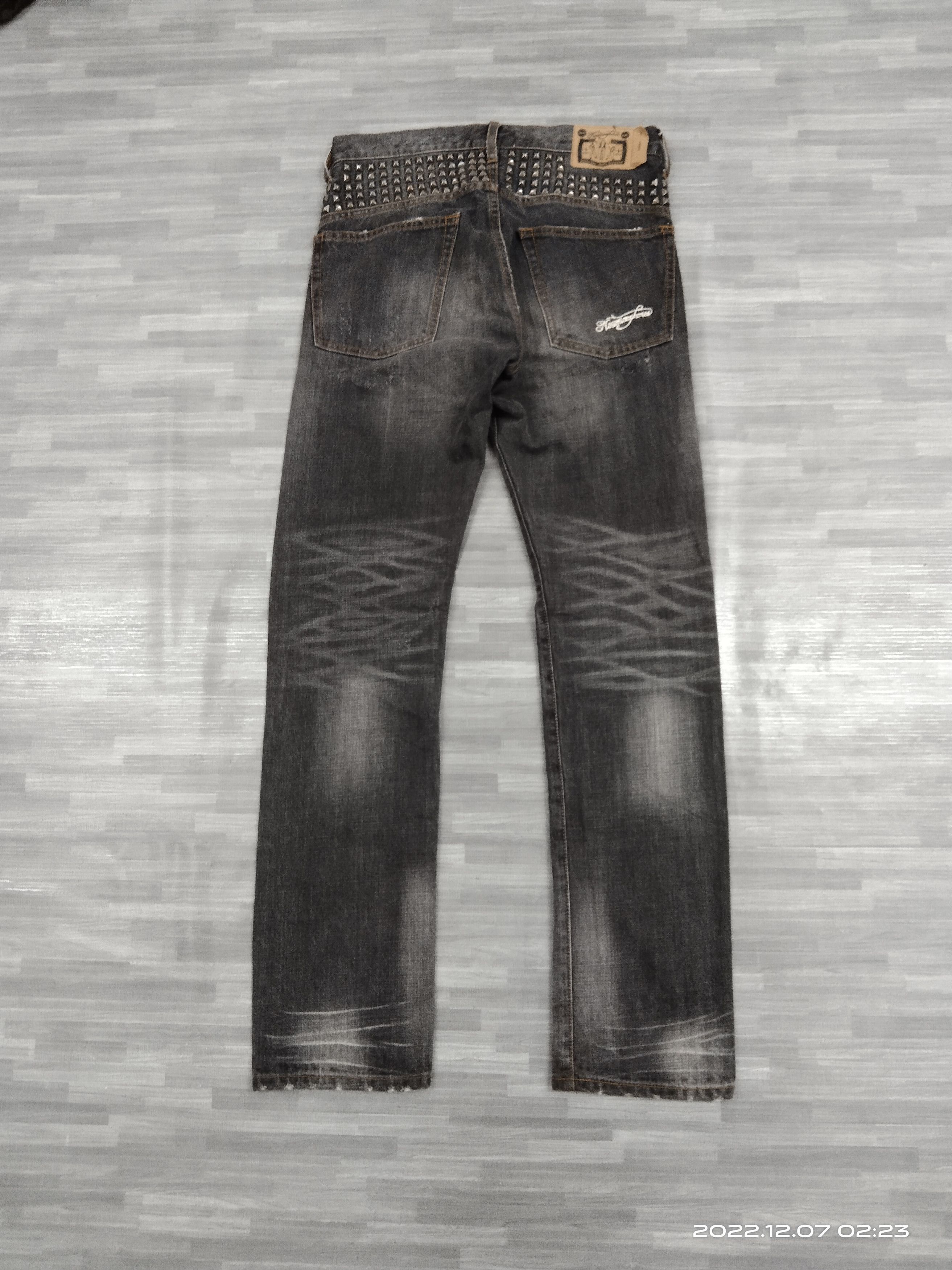 Japanese Brand SUPER SICK STUDDED MINE MICROPHONES TOKYO JAPAN DENIM PANTS Size US 31 - 3 Thumbnail