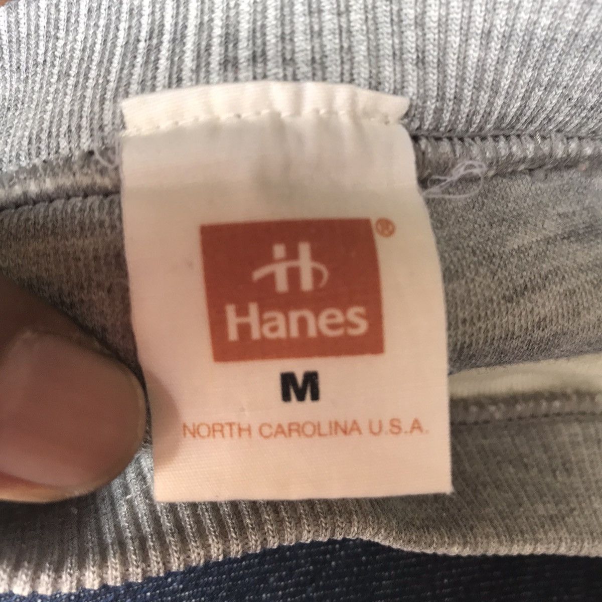 Hanes × Vintage Vintage Hanes Big Logo Spellout Long Sleeve T shirt Size US M / EU 48-50 / 2 - 4 Thumbnail