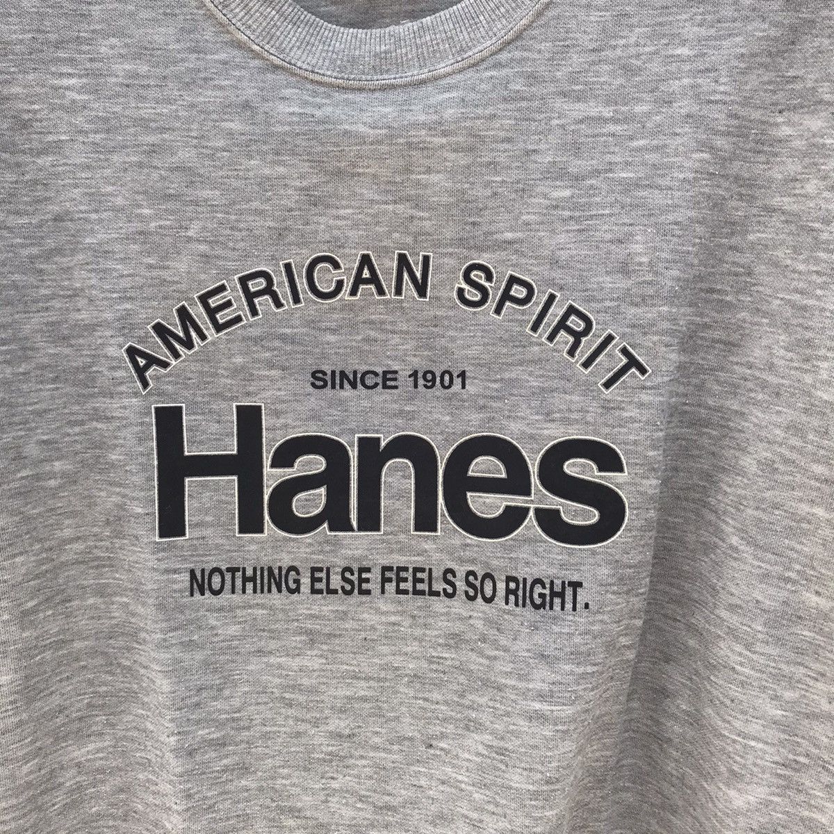 Hanes × Vintage Vintage Hanes Big Logo Spellout Long Sleeve T shirt Size US M / EU 48-50 / 2 - 2 Thumbnail