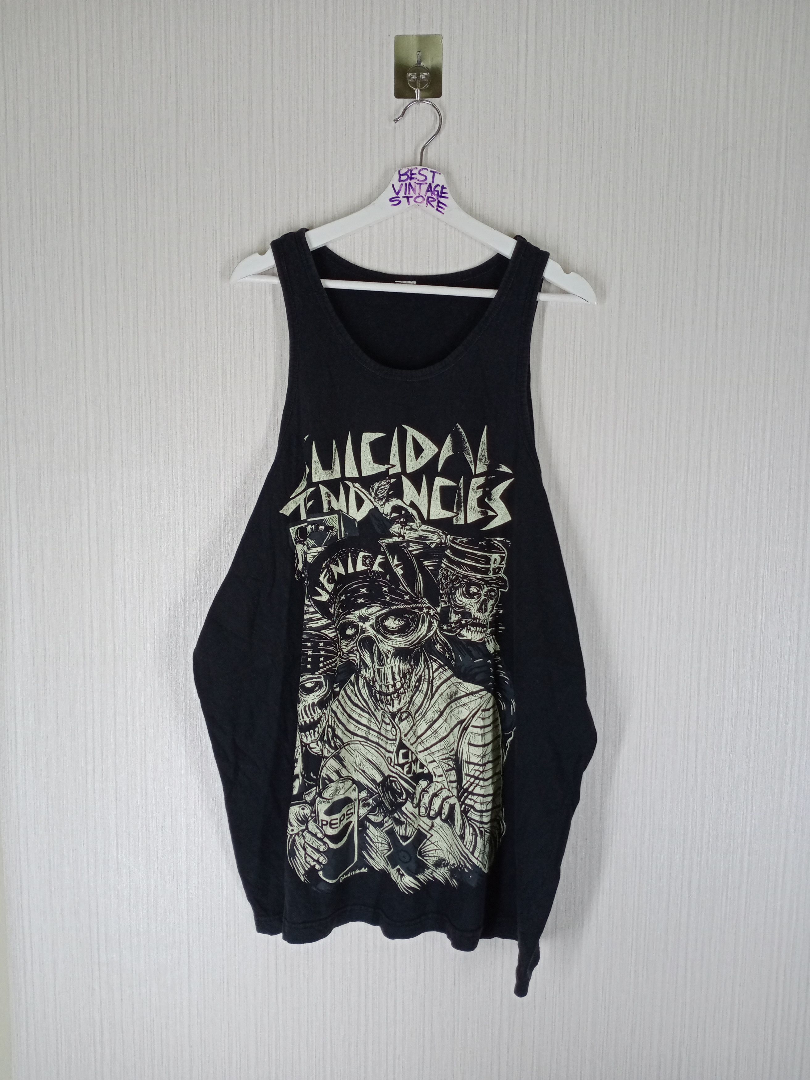 Band Tees Vintage Suicidal Tendencies Tank Top Zorlac Pushead Size US XXL / EU 58 / 5 - 1 Thumbnail
