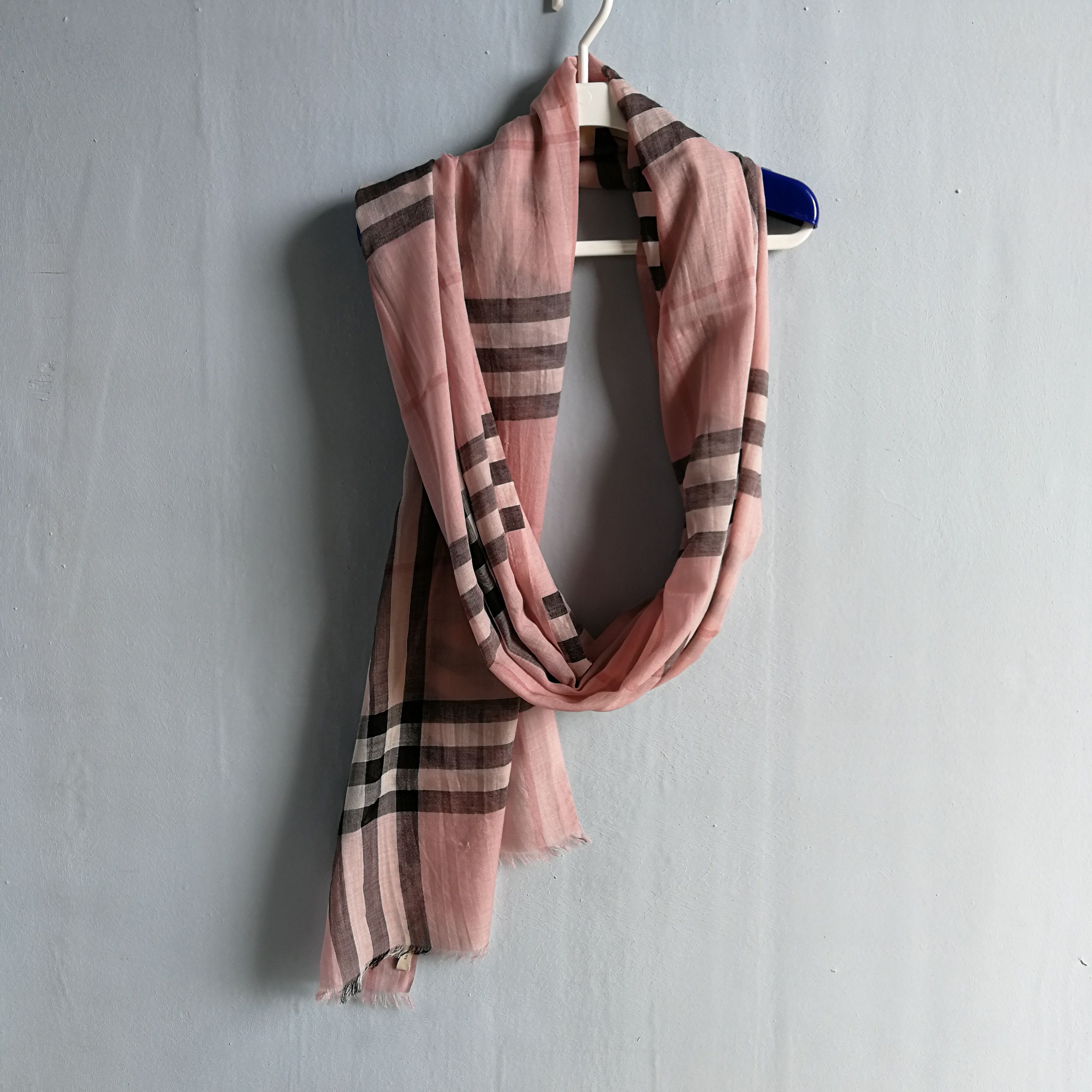 Burberry × Vintage Burberry Cotton/Silk Scarf Nova Check Size ONE SIZE - 3 Thumbnail
