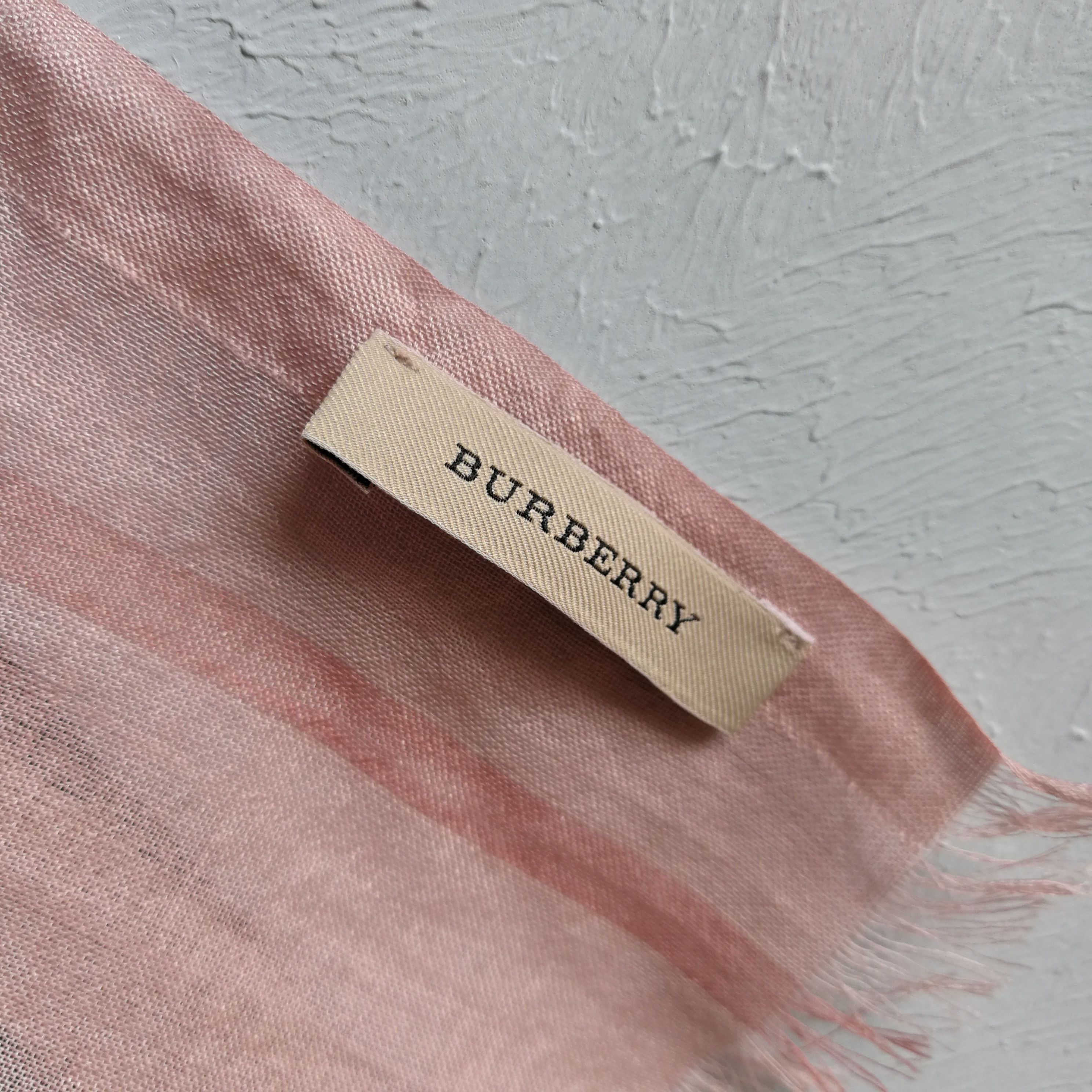 Burberry × Vintage Burberry Cotton/Silk Scarf Nova Check Size ONE SIZE - 6 Thumbnail