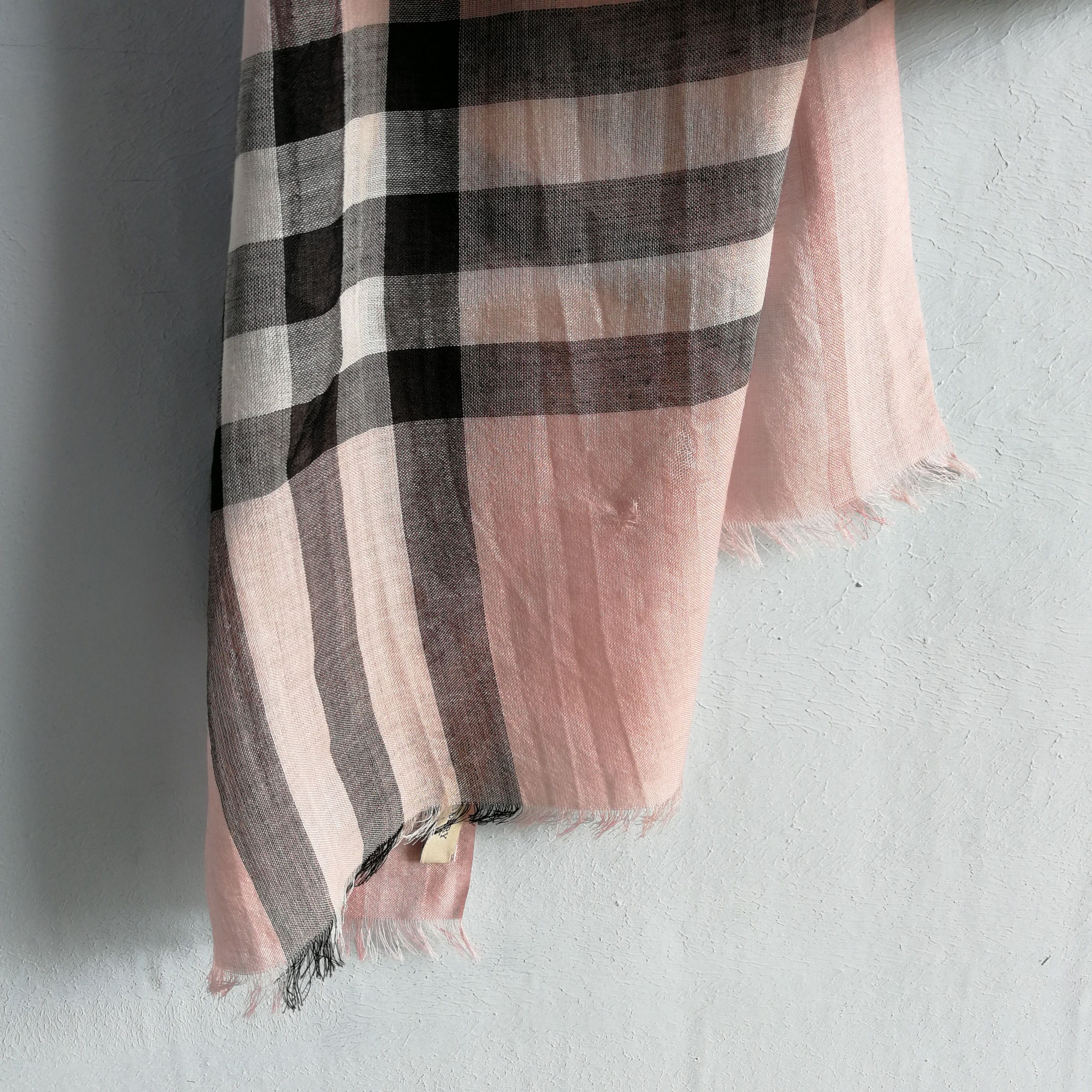 Burberry × Vintage Burberry Cotton/Silk Scarf Nova Check Size ONE SIZE - 4 Thumbnail