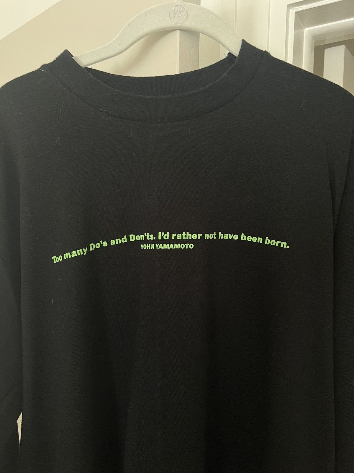 Yohji Yamamoto GRAIL pour homme “too many” neon white from 90’s Size US M / EU 48-50 / 2 - 1 Thumbnail