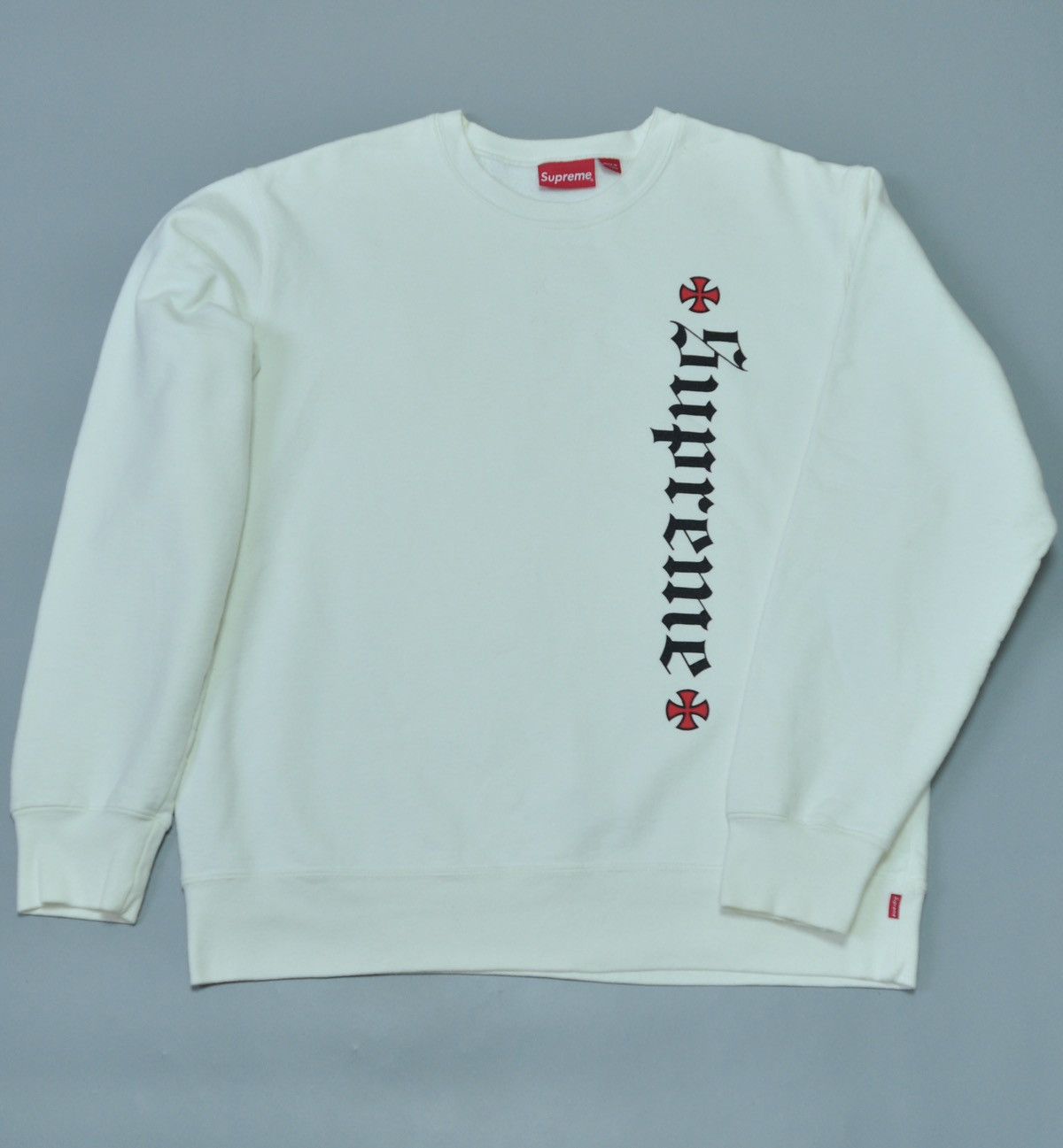 image of Independent Truck Co x Supreme Independent Sweatshirt Crewneck Fck The Rest in White (Size XL)