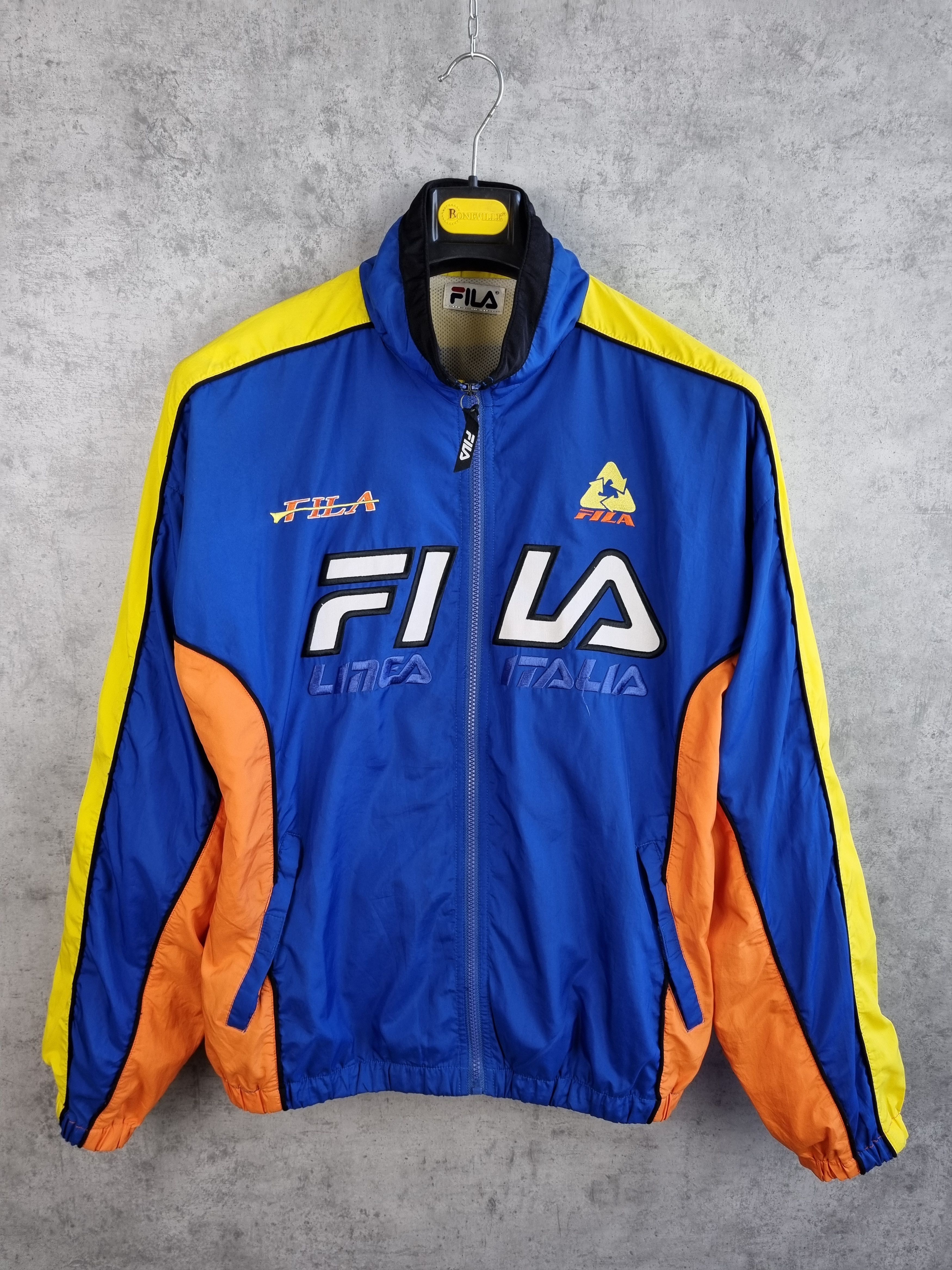 Fila Rare 90s FILA Italia Track top Logo Vintage Jacket Size US L / EU 52-54 / 3 - 5 Thumbnail