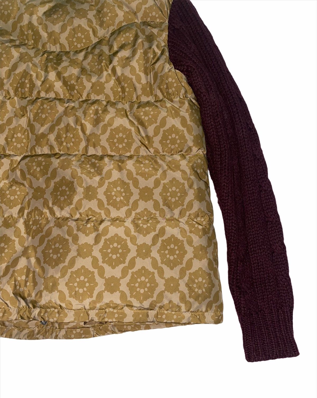 Jun Takahashi × Undercover × Uniqlo Undercover XUniqlo Puffer Jacket Knit Sleeve Flowers Design Size US S / EU 44-46 / 1 - 7 Thumbnail