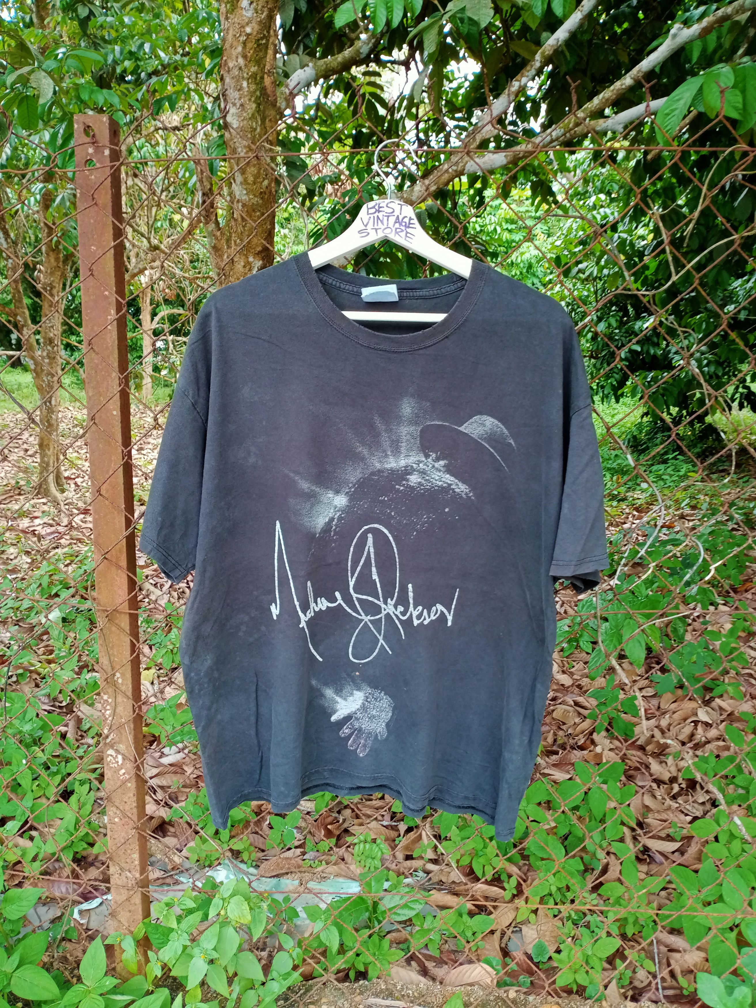 Pre-owned Band Tees Vintage Micheal Jackson Tee T Shirt In Black