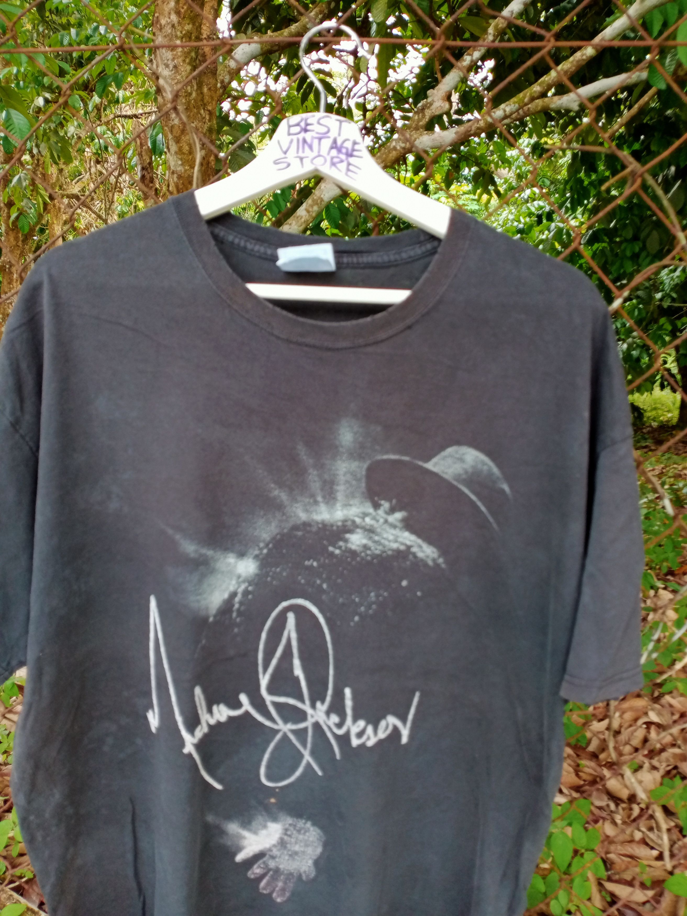 Band Tees × Michael Jackson × Vintage Vintage Micheal Jackson Tee T Shirt Size US L / EU 52-54 / 3 - 2 Thumbnail