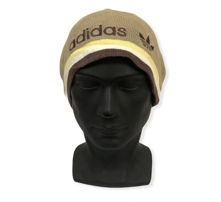 image of Vintage Adidas Trademark Logo Beanie Hat, Men's