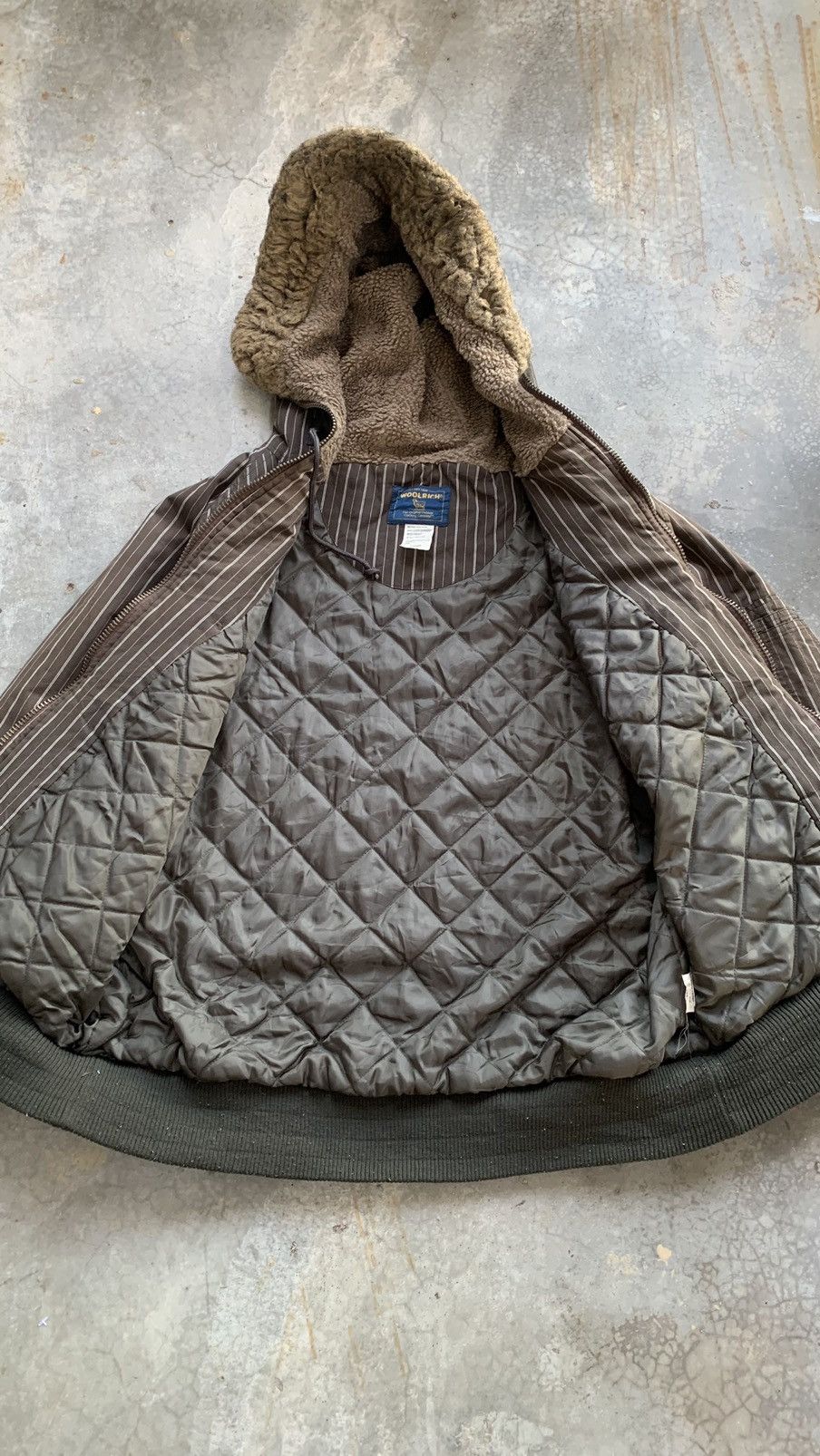 Woolrich Woolen Mills Vintage Woolrich Brown Striped Hoodie Jacket Size US L / EU 52-54 / 3 - 5 Thumbnail