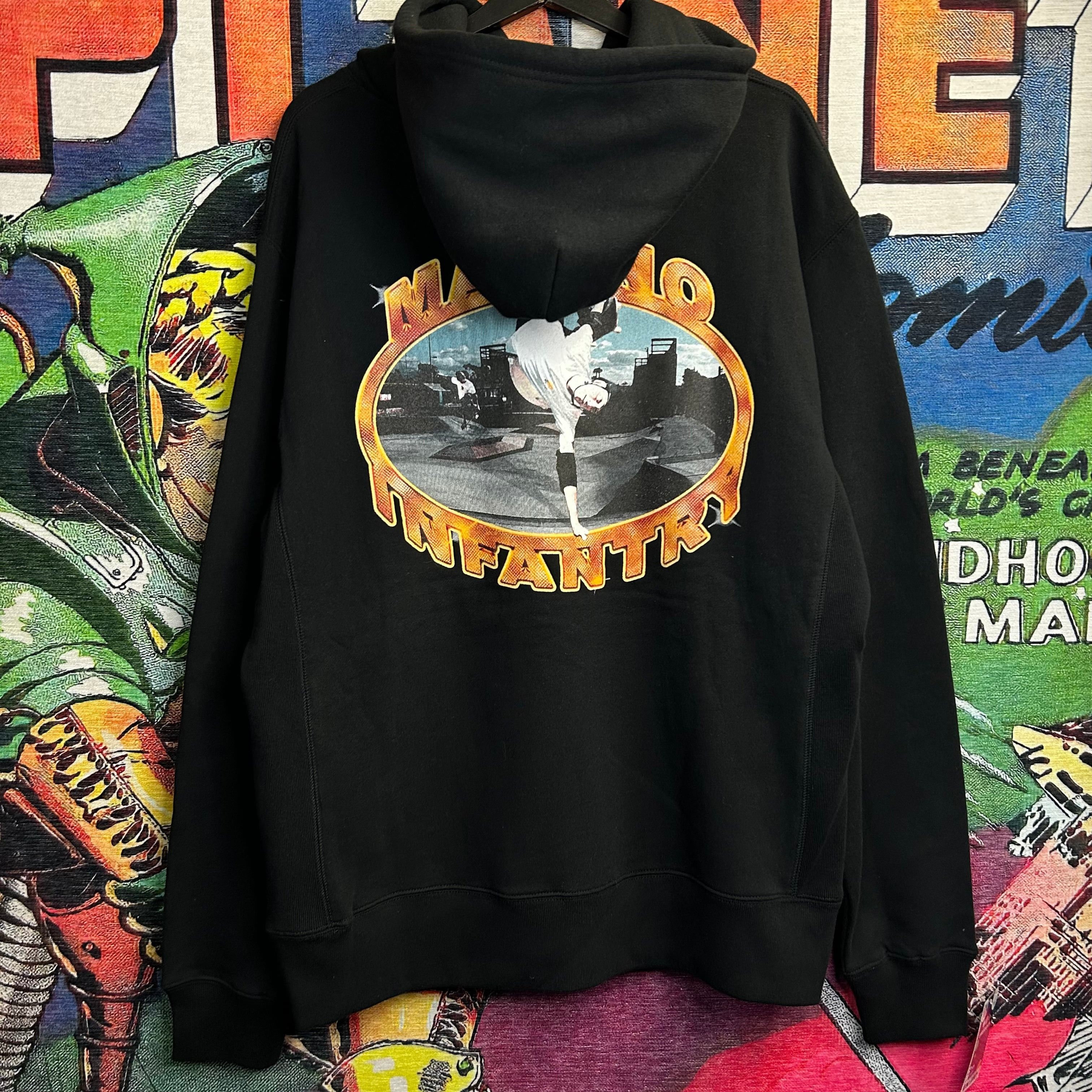 Pre-owned Marino Infantry Tony Hawk Hoodie Size Large In Black