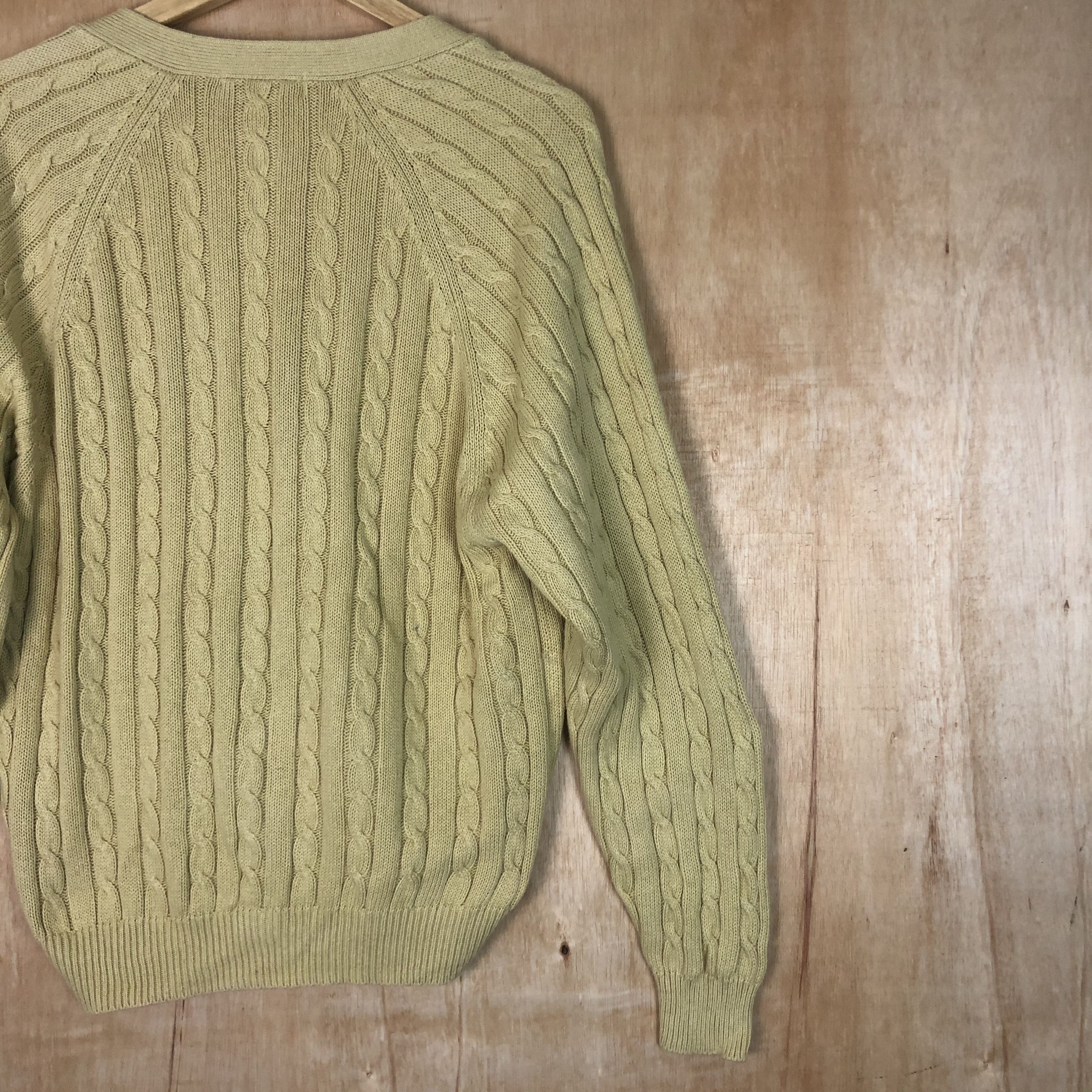 Aran Isles Knitwear × Homespun Knitwear × Japanese Brand DLL Roma aran isle cable knitwear cardigan japan #c046 Size US M / EU 48-50 / 2 - 8 Thumbnail