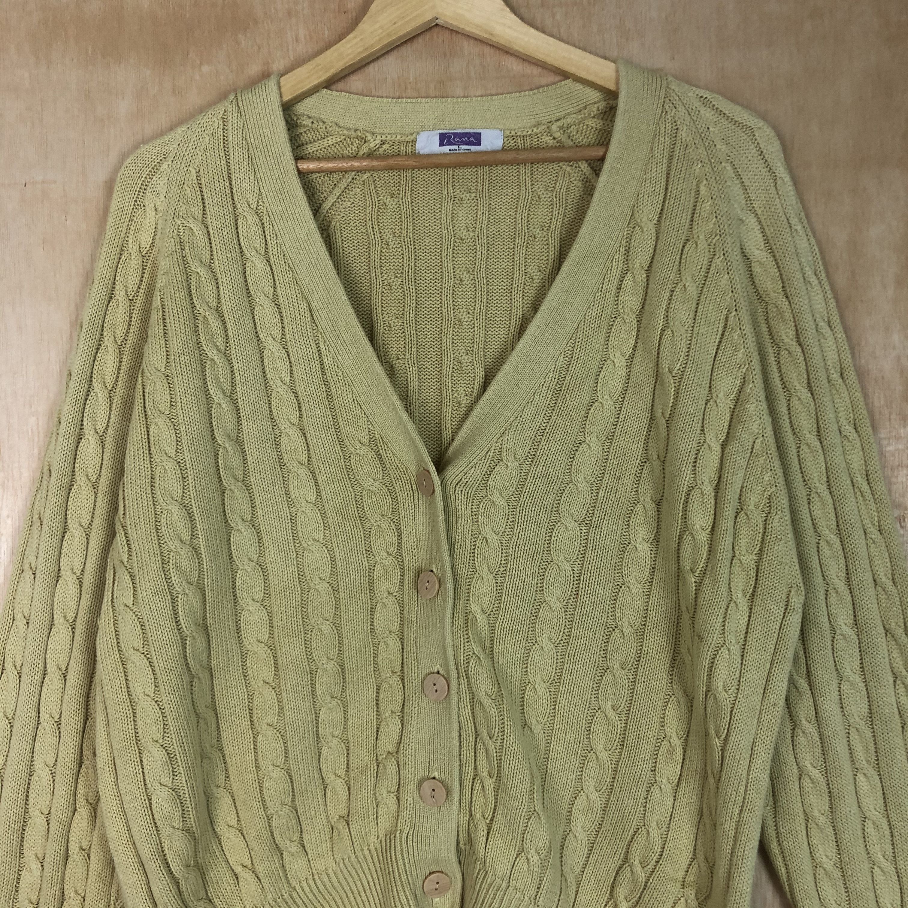 Aran Isles Knitwear × Homespun Knitwear × Japanese Brand DLL Roma aran isle cable knitwear cardigan japan #c046 Size US M / EU 48-50 / 2 - 4 Thumbnail