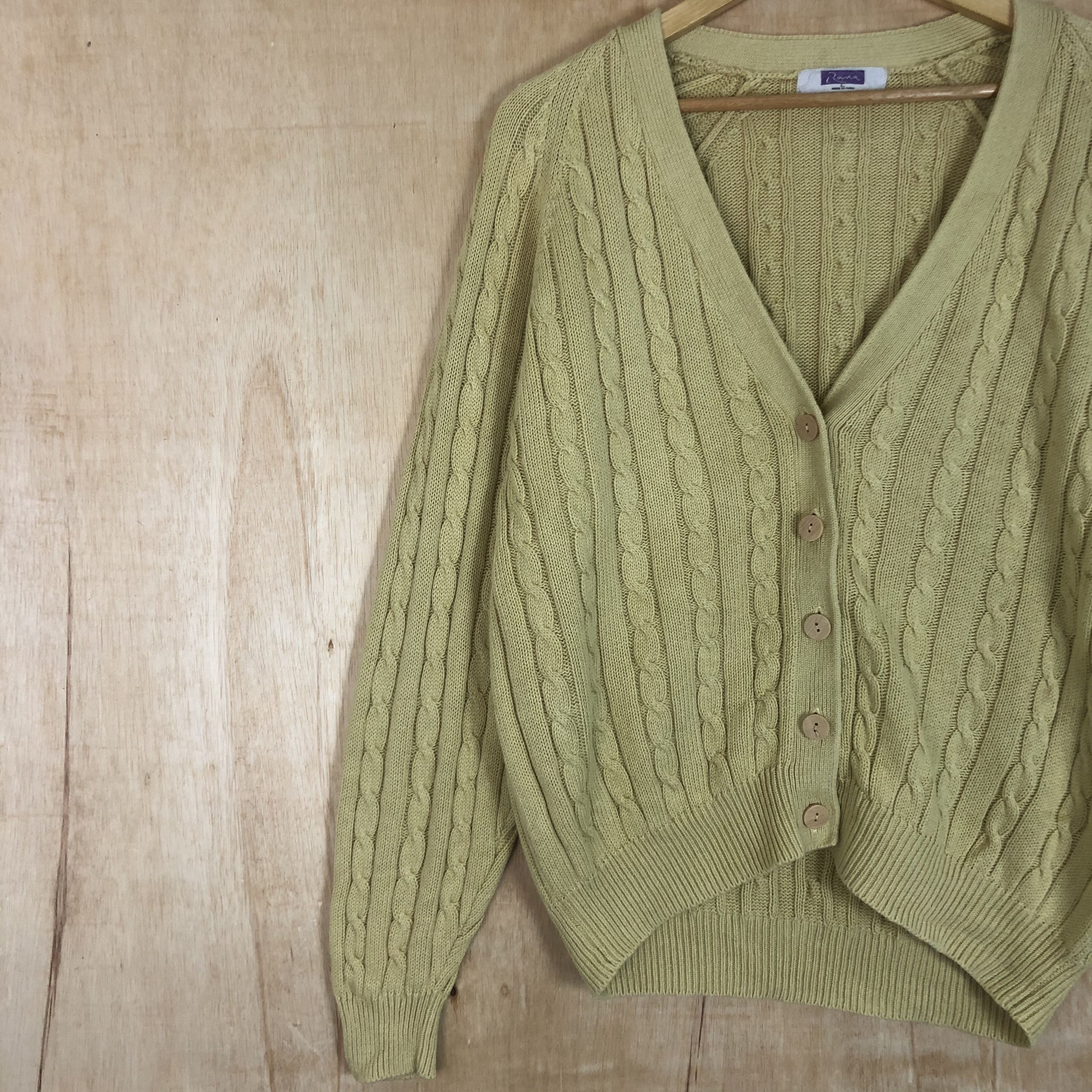 Aran Isles Knitwear × Homespun Knitwear × Japanese Brand DLL Roma aran isle cable knitwear cardigan japan #c046 Size US M / EU 48-50 / 2 - 3 Thumbnail