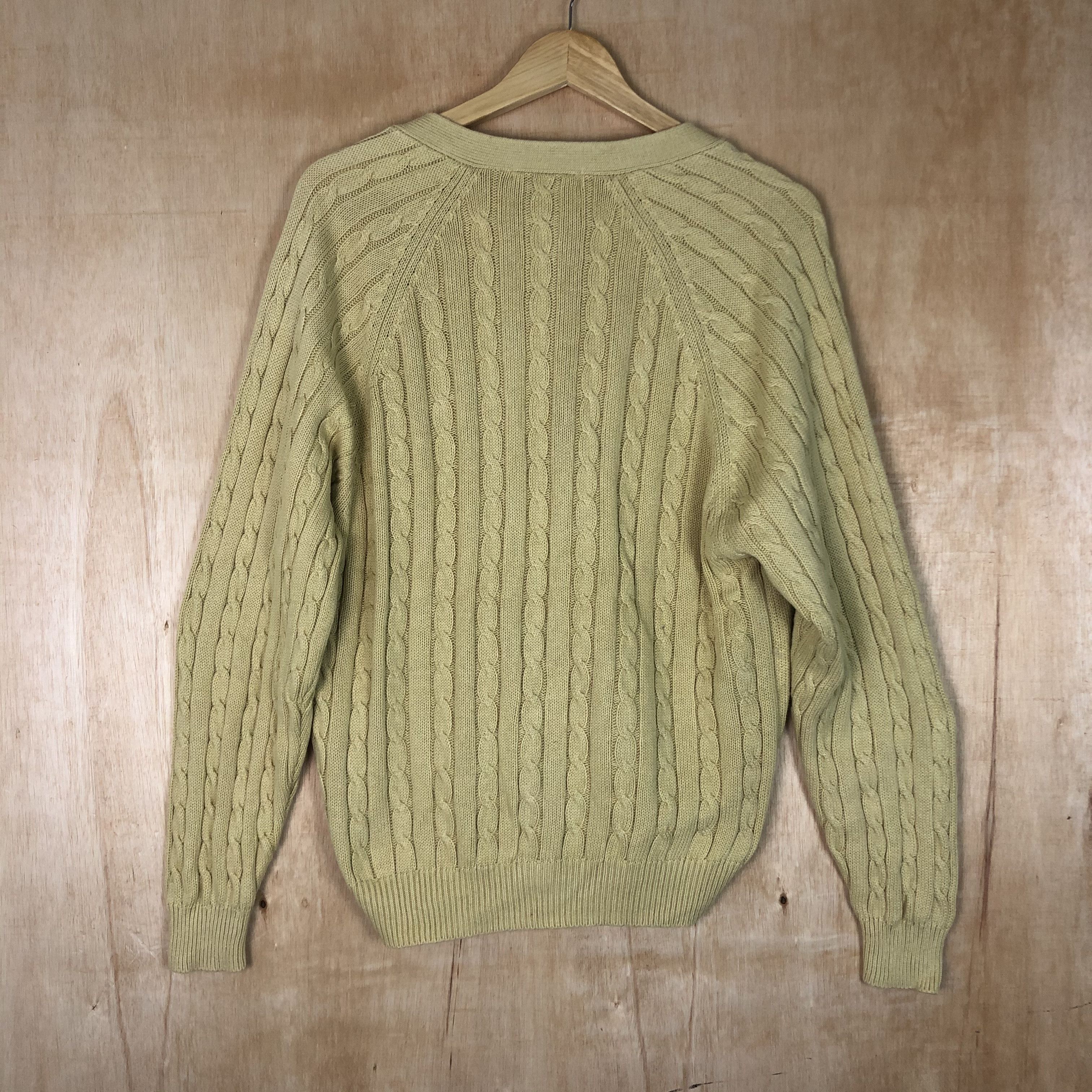 Aran Isles Knitwear × Homespun Knitwear × Japanese Brand DLL Roma aran isle cable knitwear cardigan japan #c046 Size US M / EU 48-50 / 2 - 7 Thumbnail