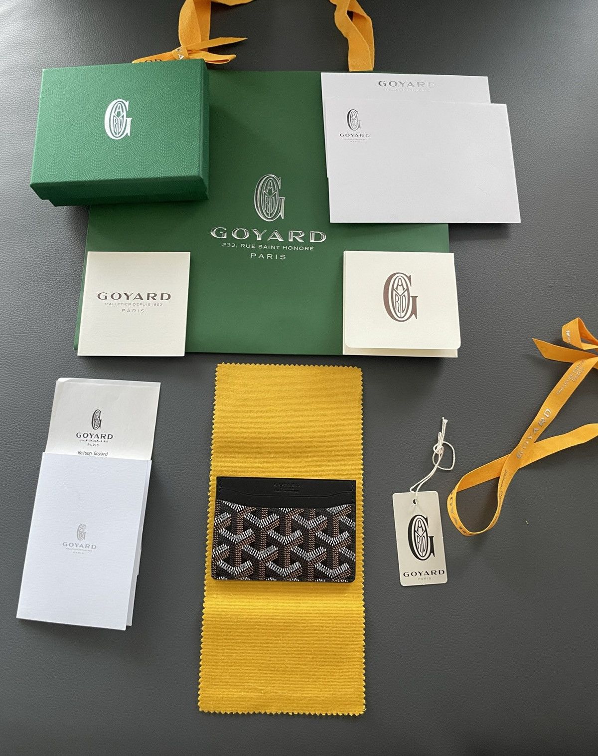 Goyard Goyard Rare Brand NEW Iconic Card Holder Leather Wallet Size ONE SIZE - 14 Thumbnail