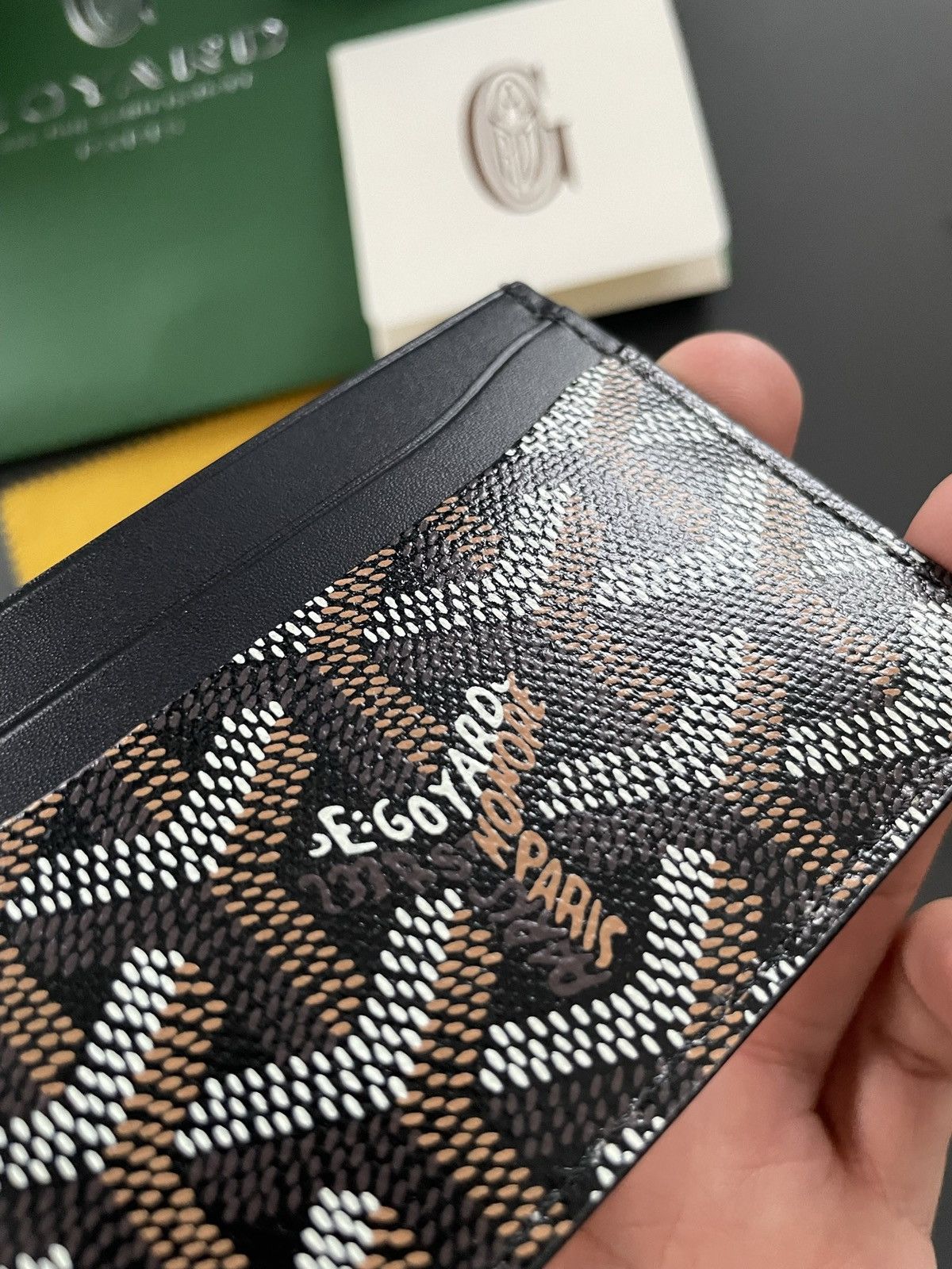 Goyard Goyard Rare Brand NEW Iconic Card Holder Leather Wallet Size ONE SIZE - 10 Thumbnail