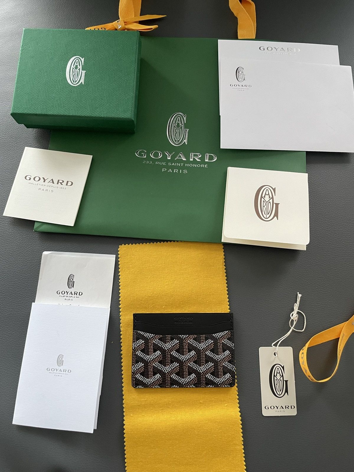 Goyard Goyard Rare Brand NEW Iconic Card Holder Leather Wallet Size ONE SIZE - 12 Thumbnail