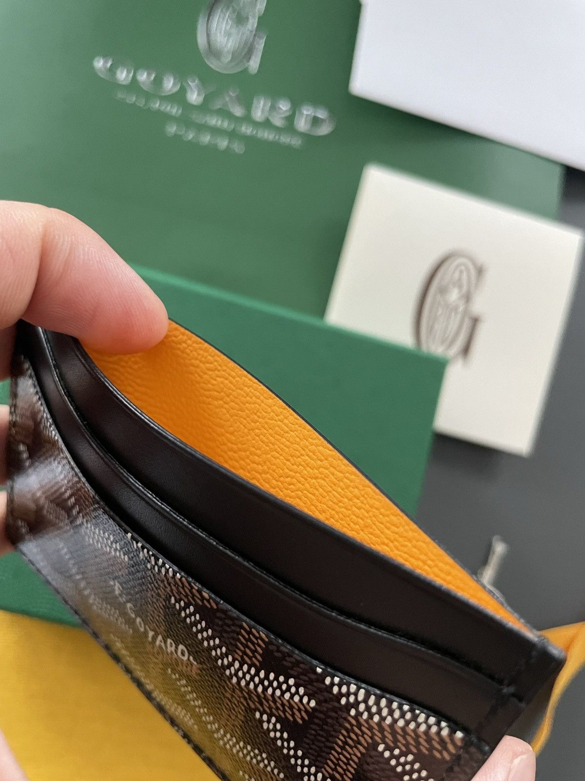 Goyard Goyard Rare Brand NEW Iconic Card Holder Leather Wallet Size ONE SIZE - 15 Thumbnail
