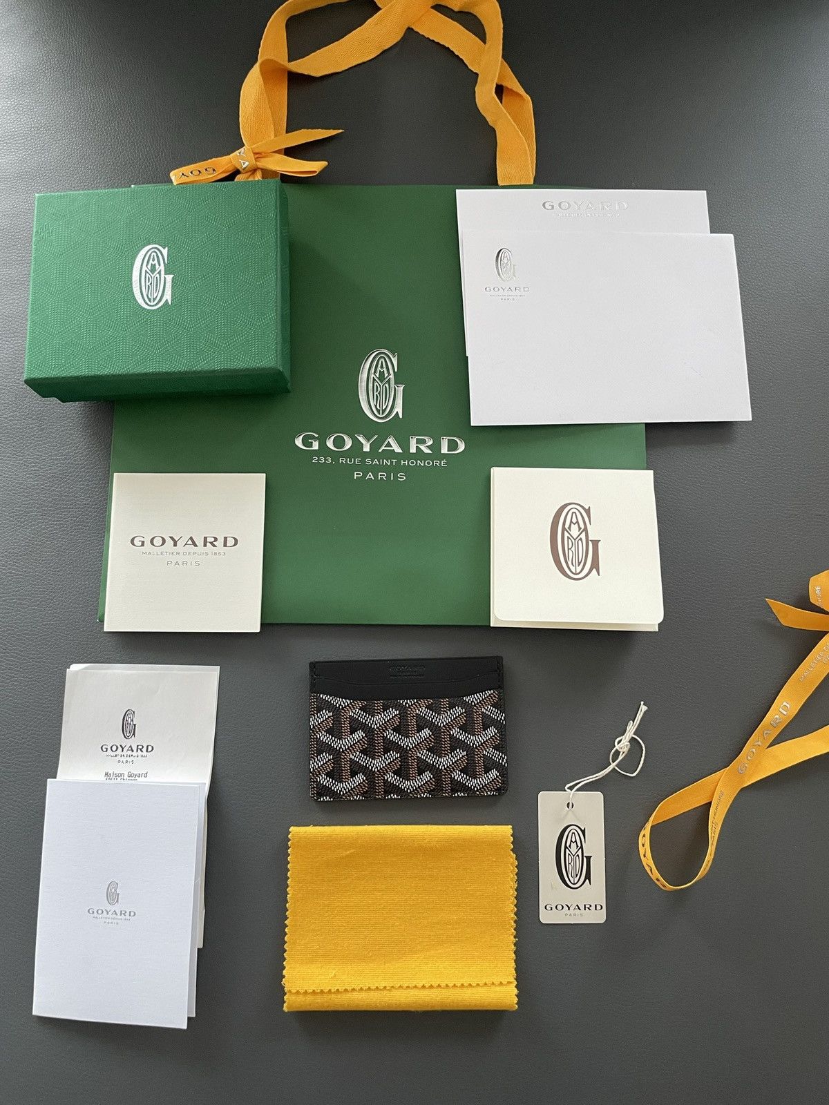 Goyard Goyard Rare Brand NEW Iconic Card Holder Leather Wallet Size ONE SIZE - 2 Thumbnail