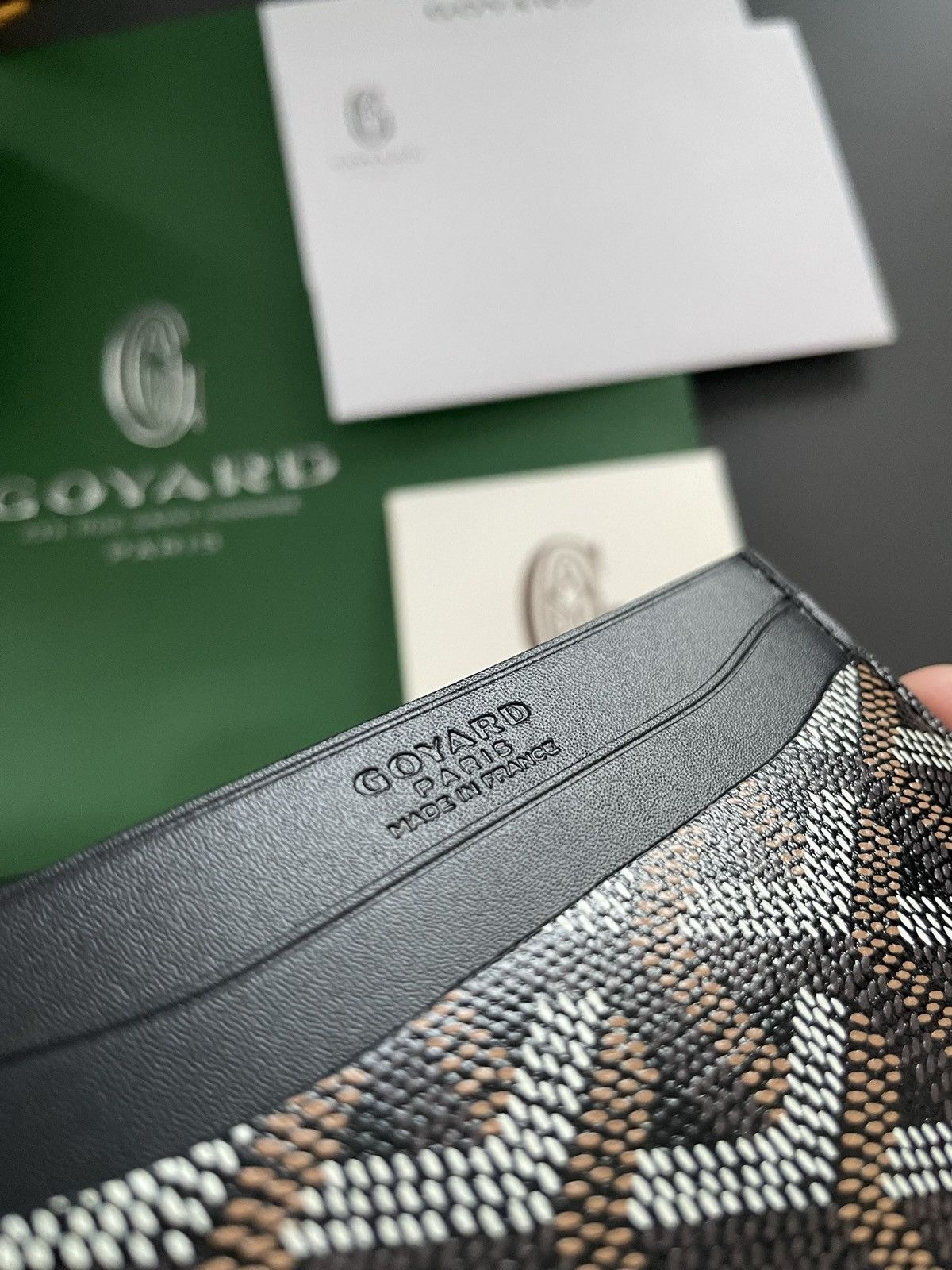 Goyard Goyard Rare Brand NEW Iconic Card Holder Leather Wallet Size ONE SIZE - 13 Thumbnail