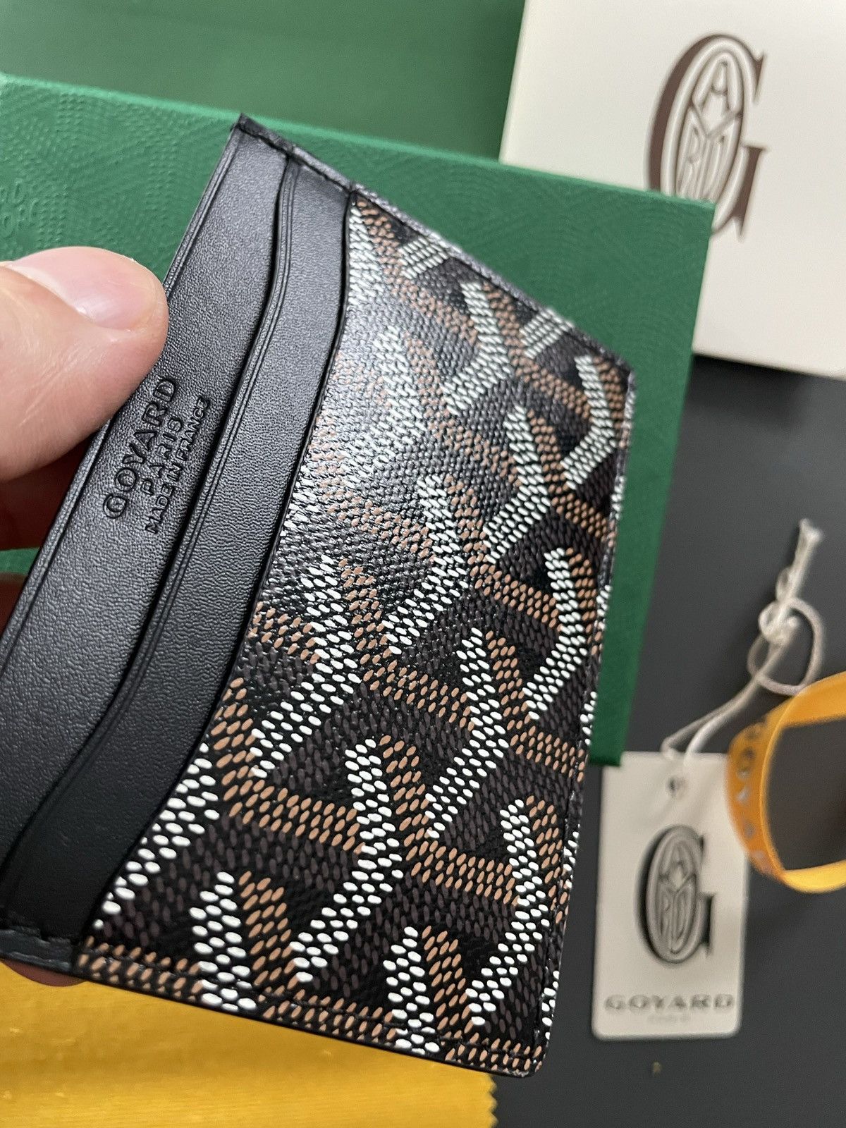 Goyard Goyard Rare Brand NEW Iconic Card Holder Leather Wallet Size ONE SIZE - 18 Thumbnail