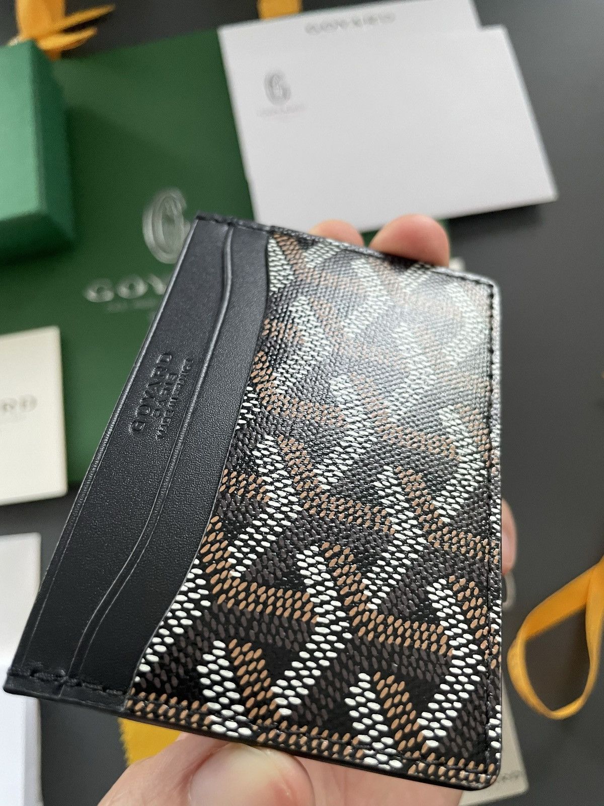 Goyard Goyard Rare Brand NEW Iconic Card Holder Leather Wallet Size ONE SIZE - 9 Thumbnail