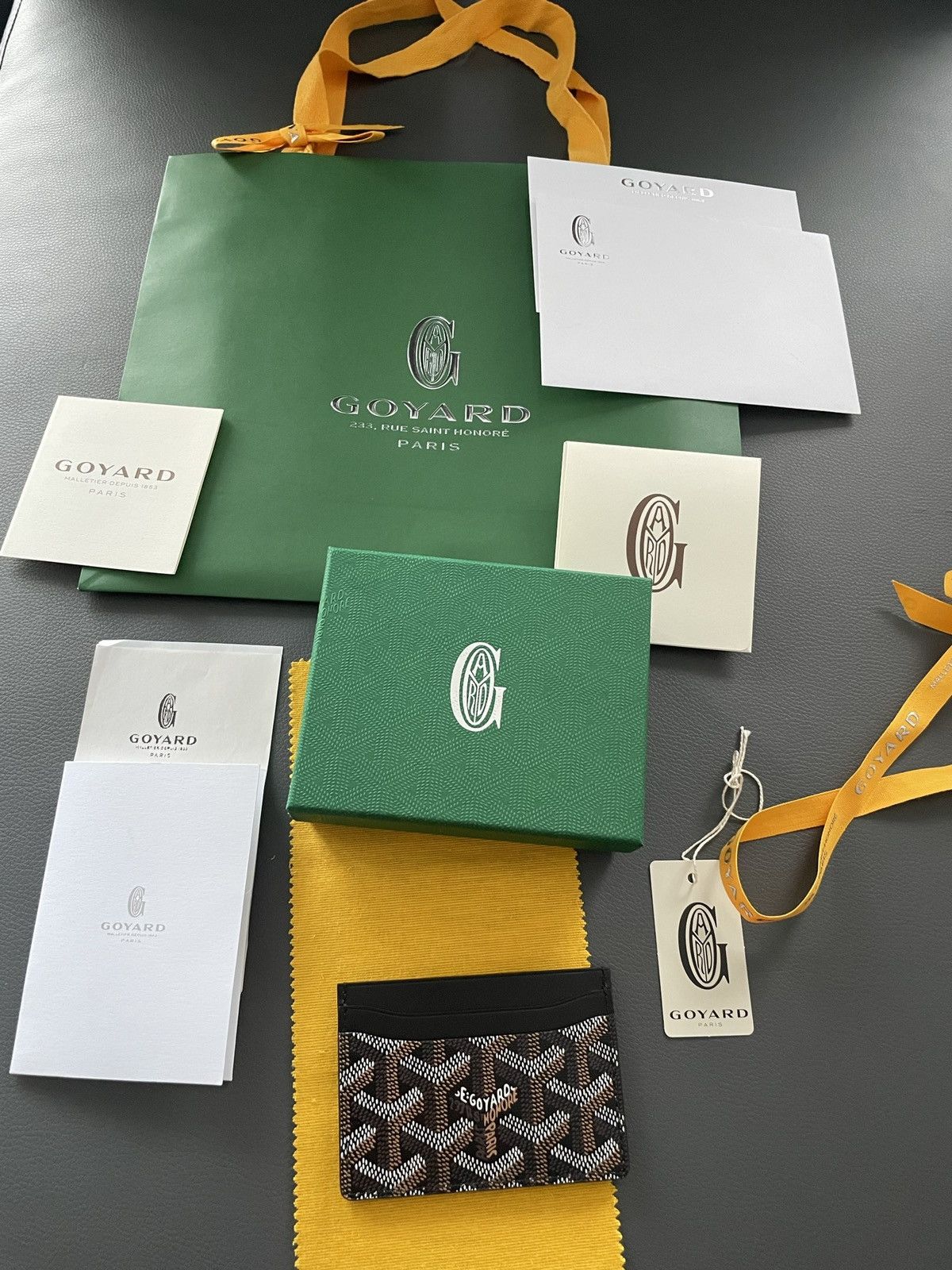 Goyard Goyard Rare Brand NEW Iconic Card Holder Leather Wallet Size ONE SIZE - 23 Thumbnail