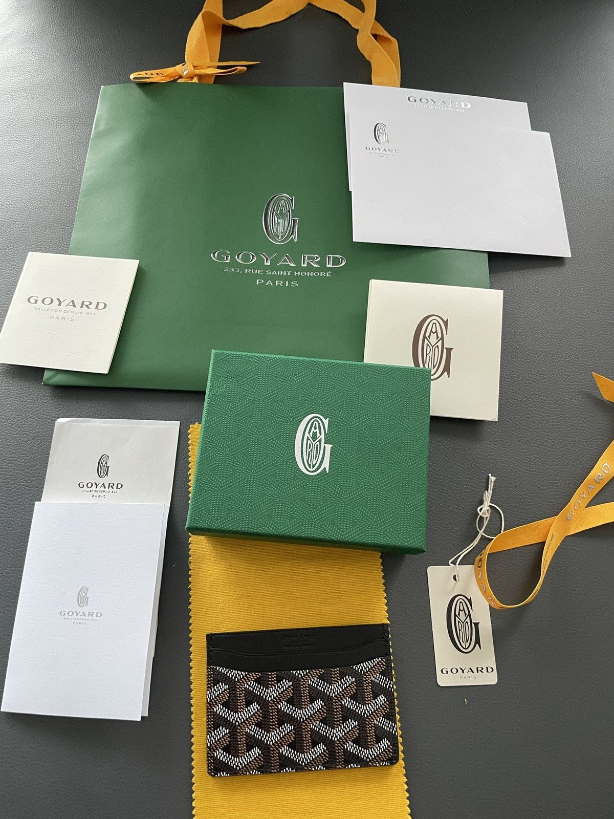 Goyard Goyard Rare Brand NEW Iconic Card Holder Leather Wallet Size ONE SIZE - 19 Thumbnail