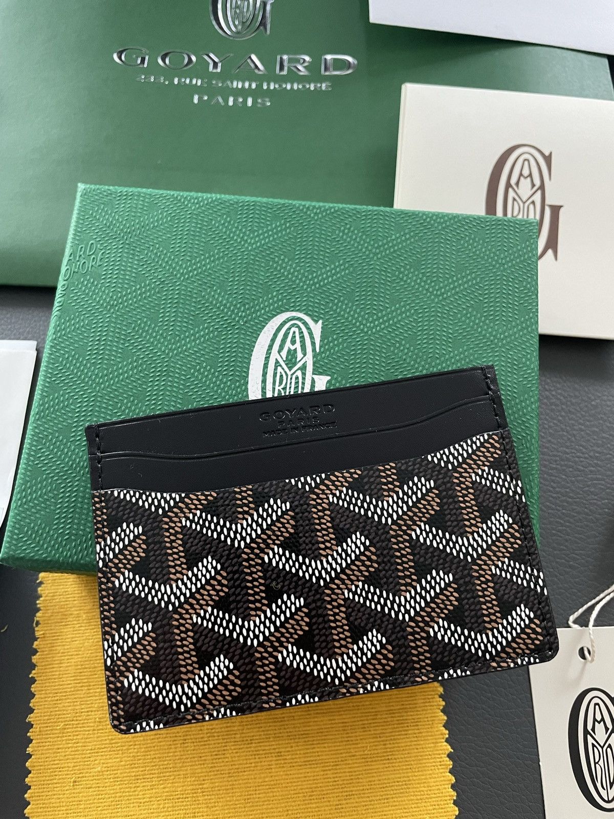 Goyard Goyard Rare Brand NEW Iconic Card Holder Leather Wallet Size ONE SIZE - 1 Thumbnail
