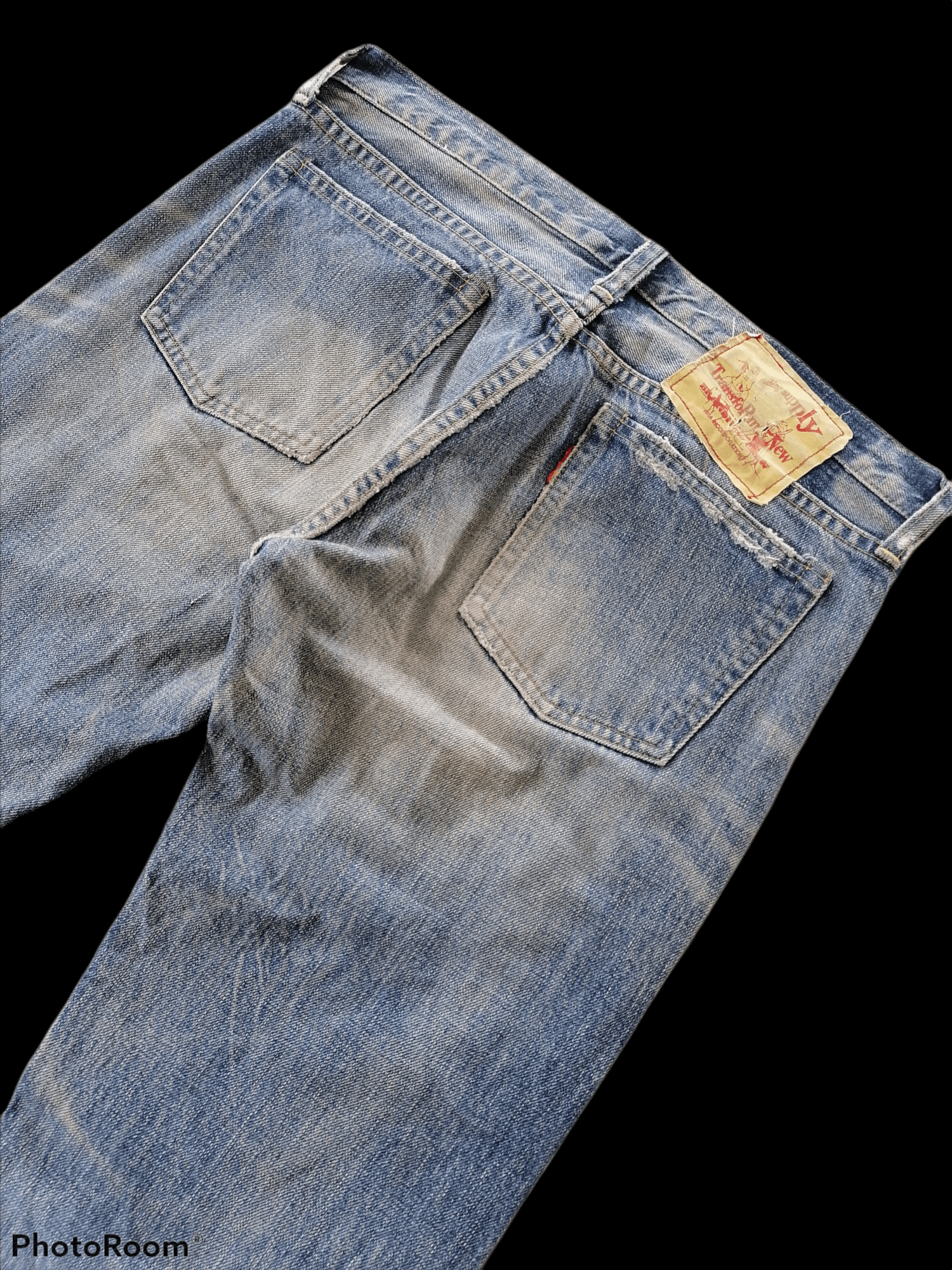 Japanese Brand Distressed Denim Sashiko Custom RNA Denim Pants Size US 31 - 7 Thumbnail
