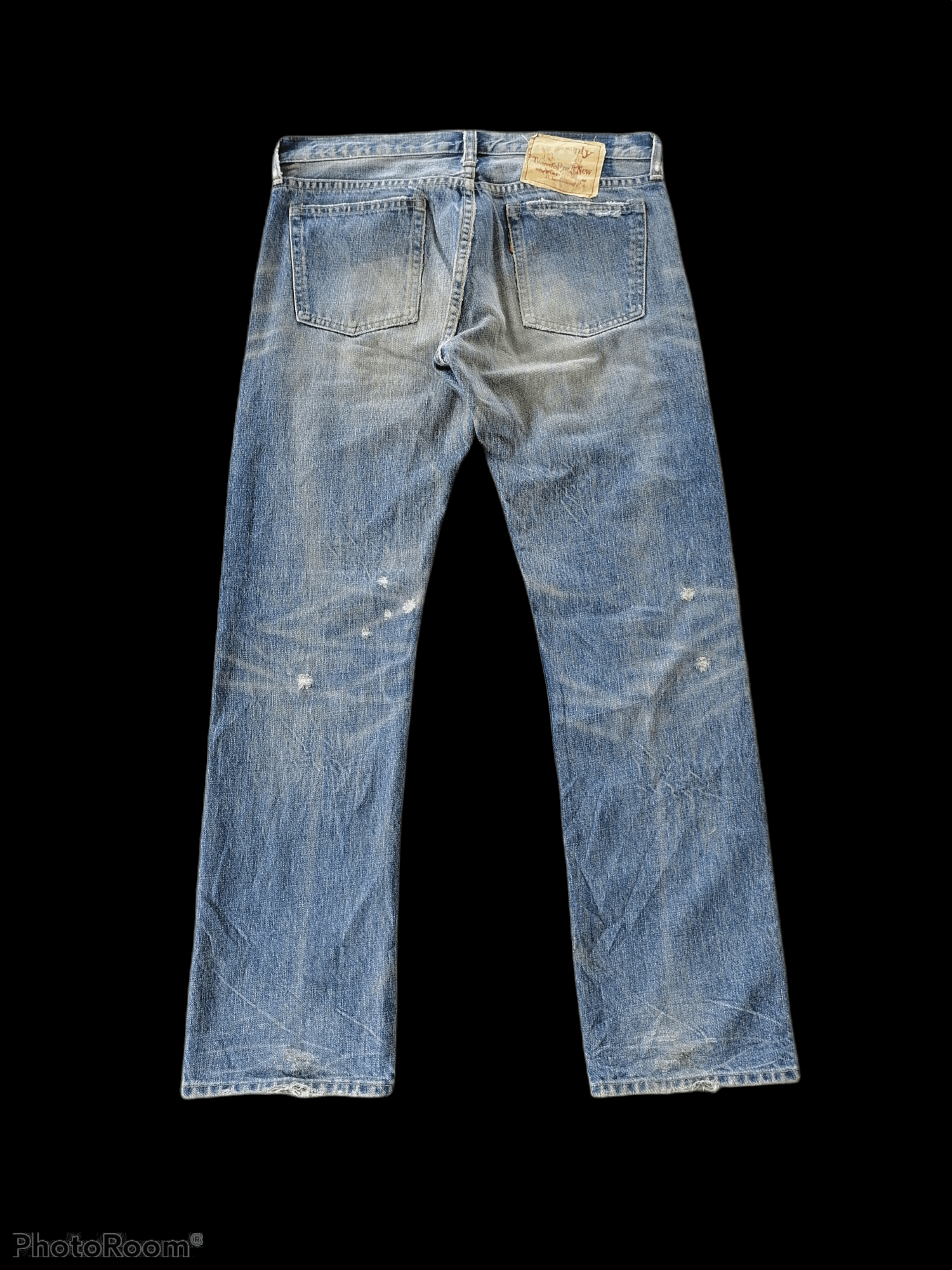 Japanese Brand Distressed Denim Sashiko Custom RNA Denim Pants Size US 31 - 6 Thumbnail
