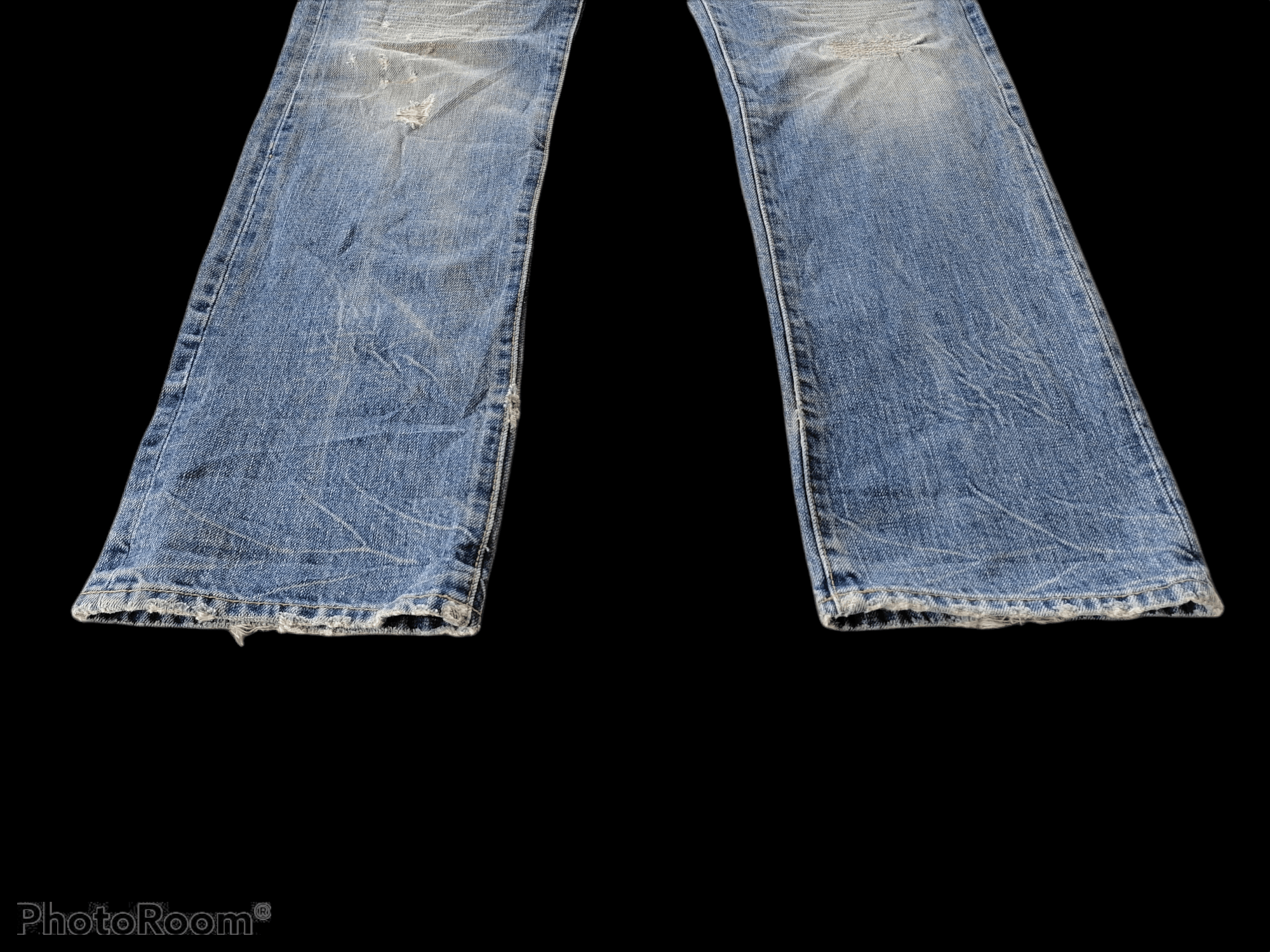 Japanese Brand Distressed Denim Sashiko Custom RNA Denim Pants Size US 31 - 5 Thumbnail
