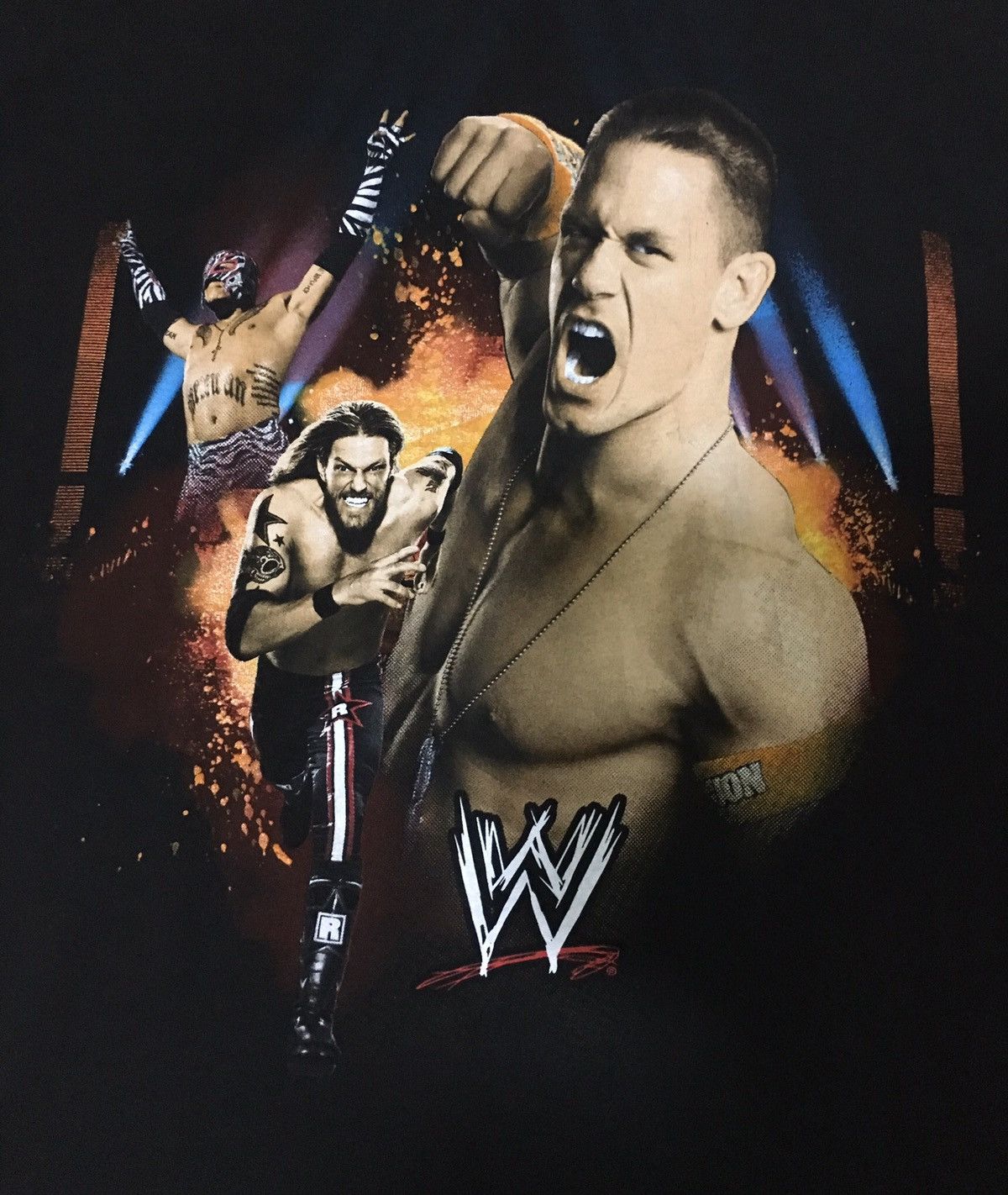 Vintage × WWE × WWF John Cena vintage black tshirt world wrestling entertainment Size US L / EU 52-54 / 3 - 3 Thumbnail